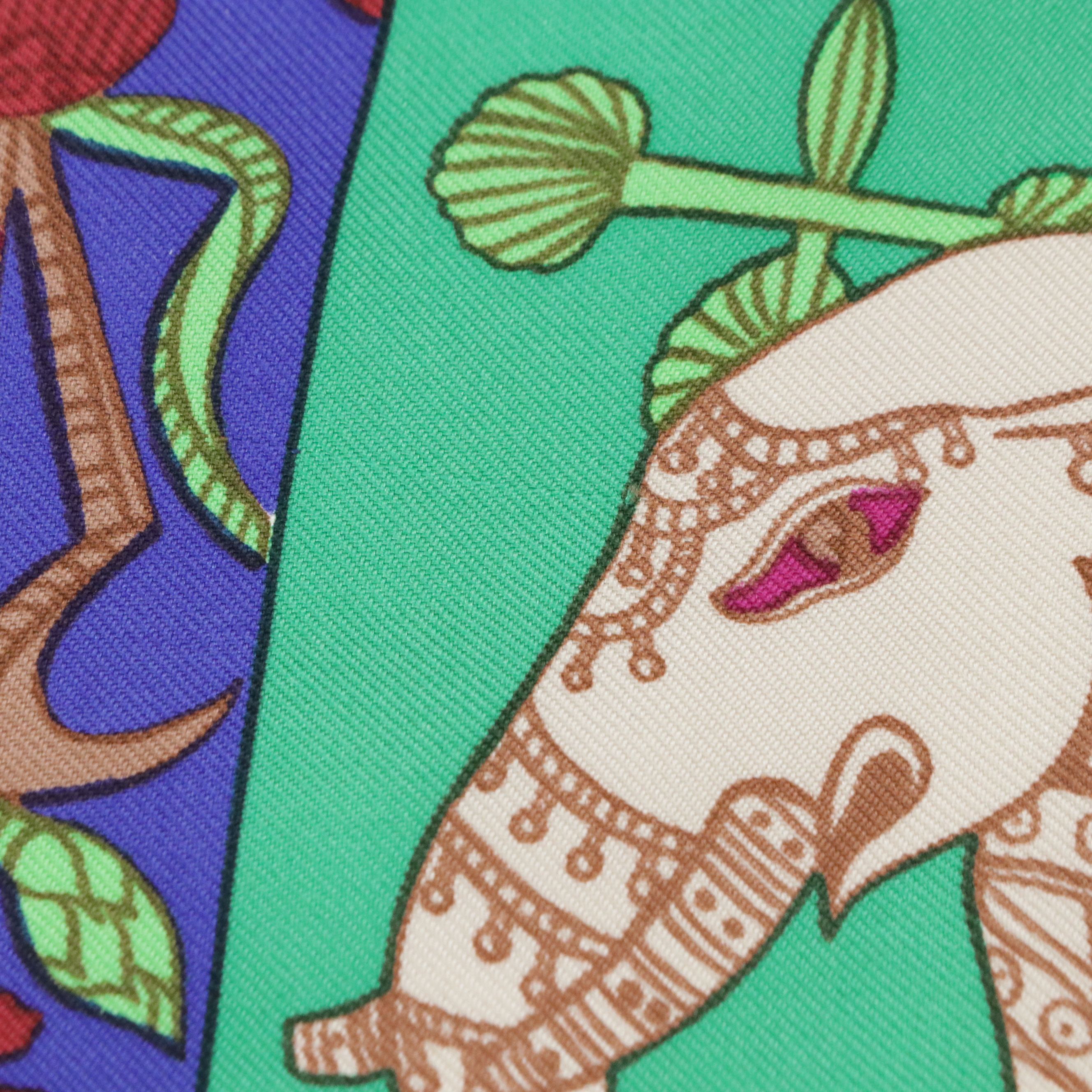 Hermès "Torana" Scarf 90 in Silk Twill