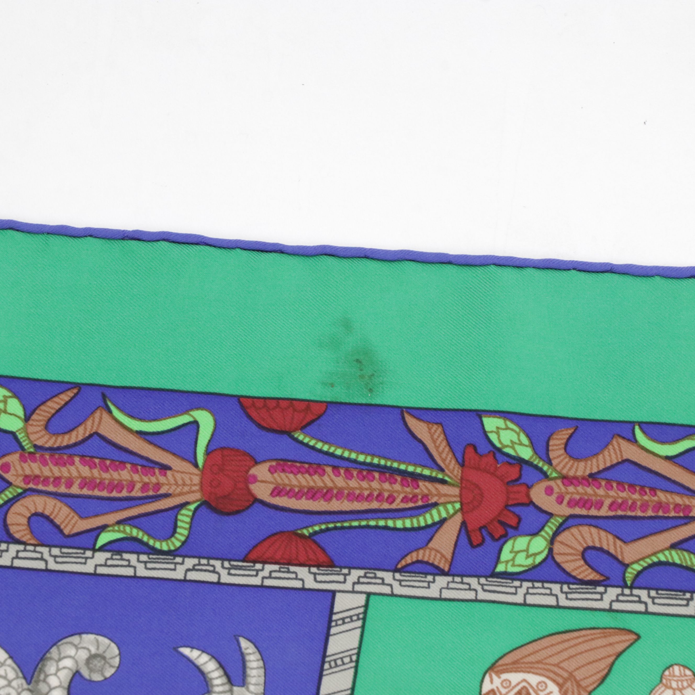 Hermès "Torana" Scarf 90 in Silk Twill