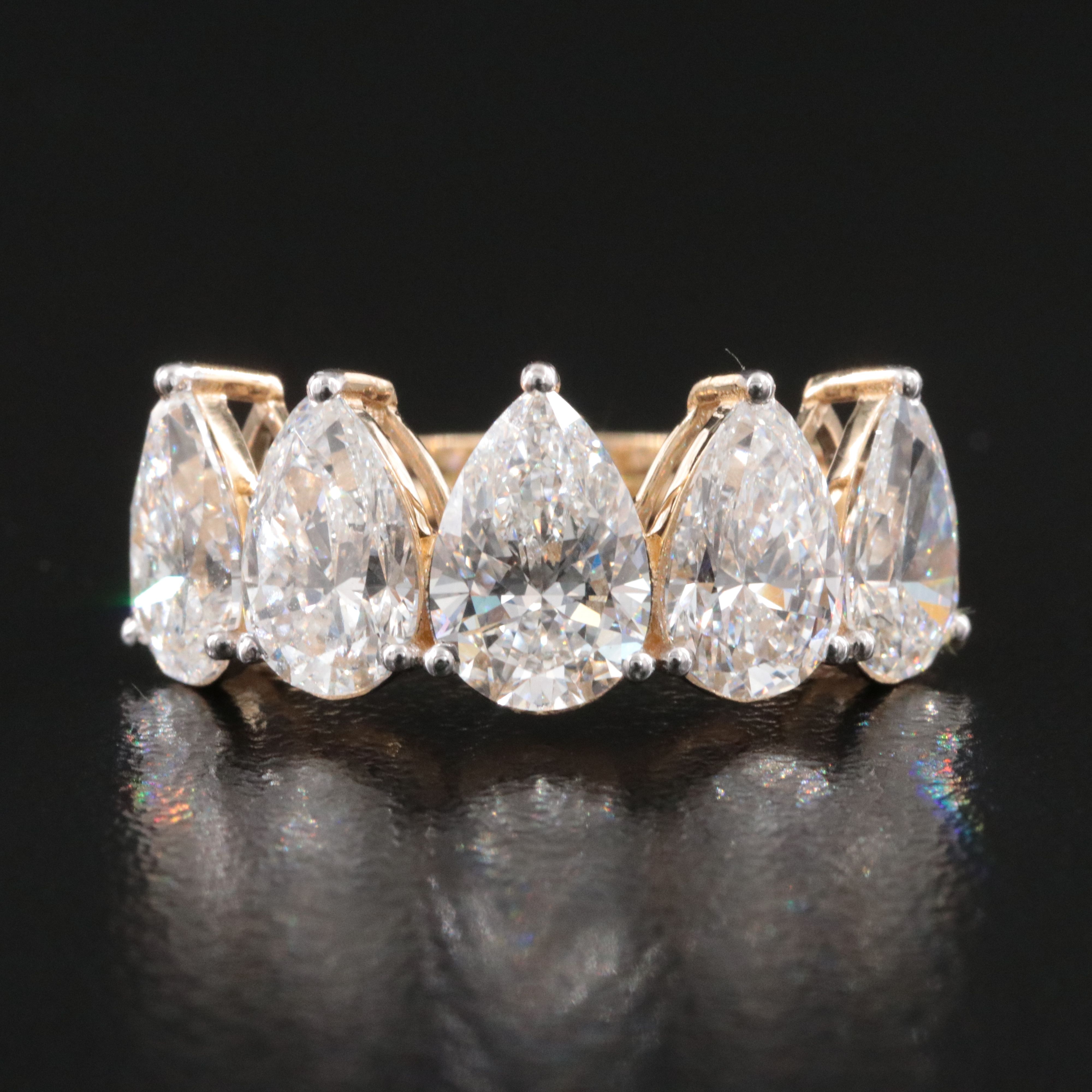 14K 4.28 CTW Lab Grown Diamond Ring