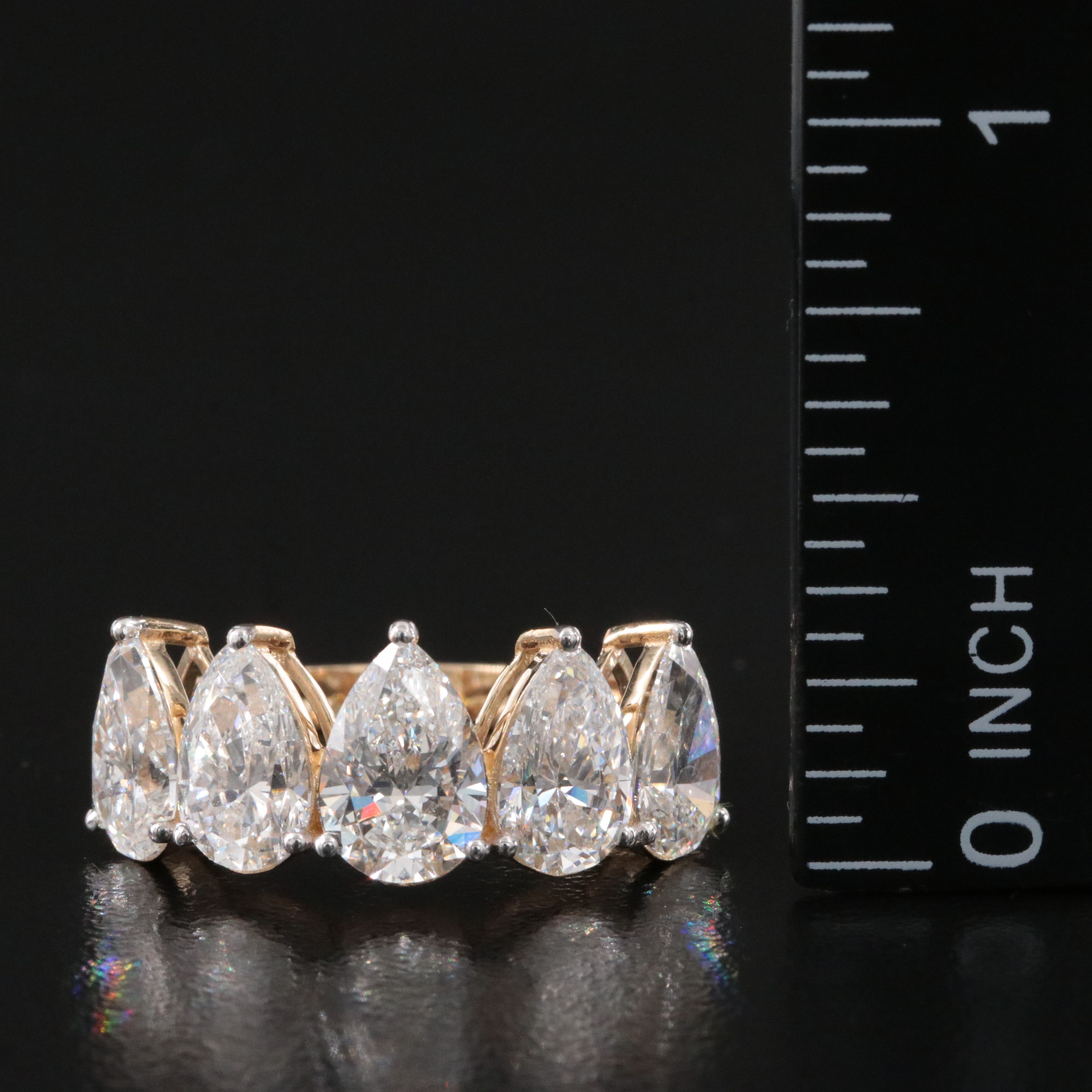 14K 4.28 CTW Lab Grown Diamond Ring