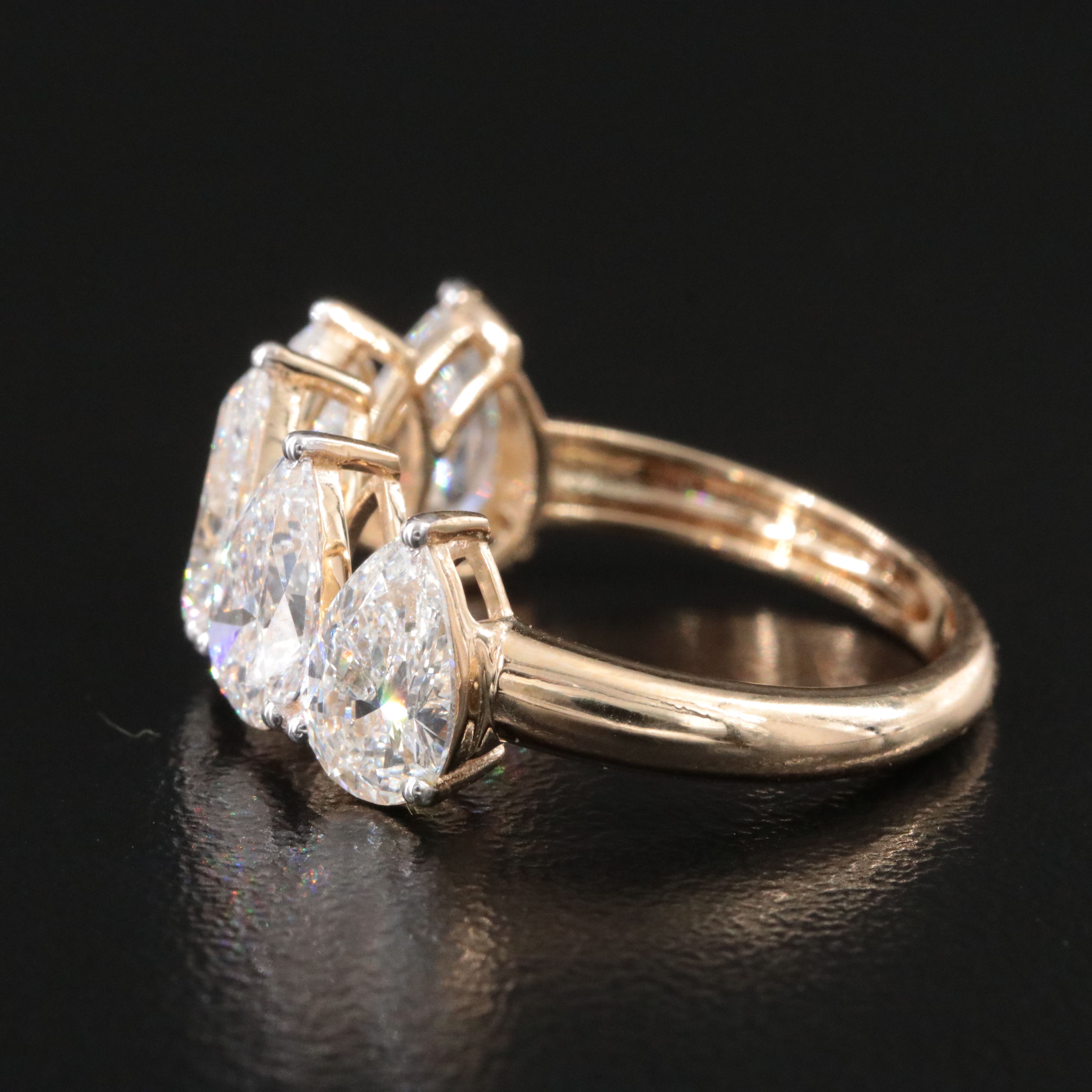 14K 4.28 CTW Lab Grown Diamond Ring
