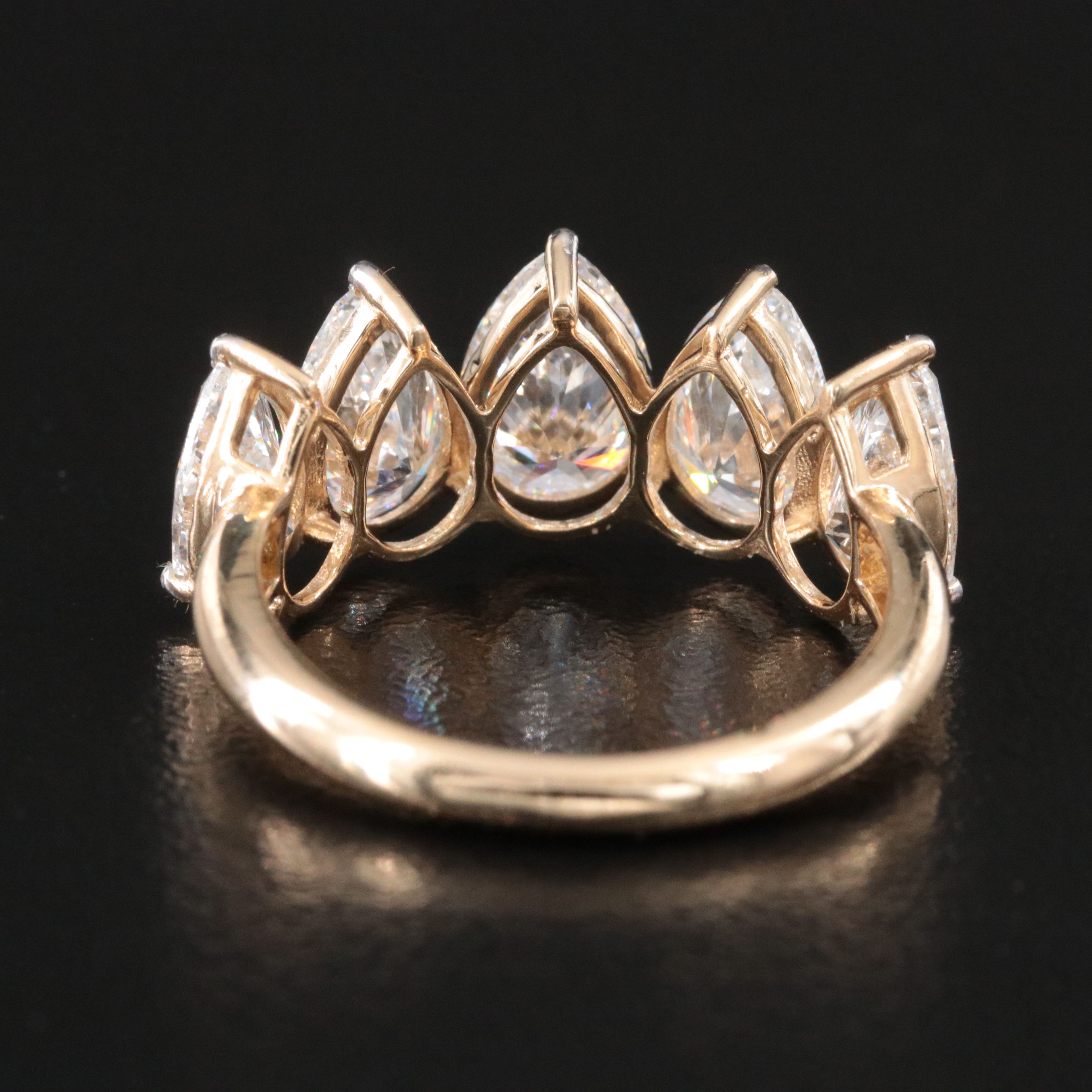 14K 4.28 CTW Lab Grown Diamond Ring