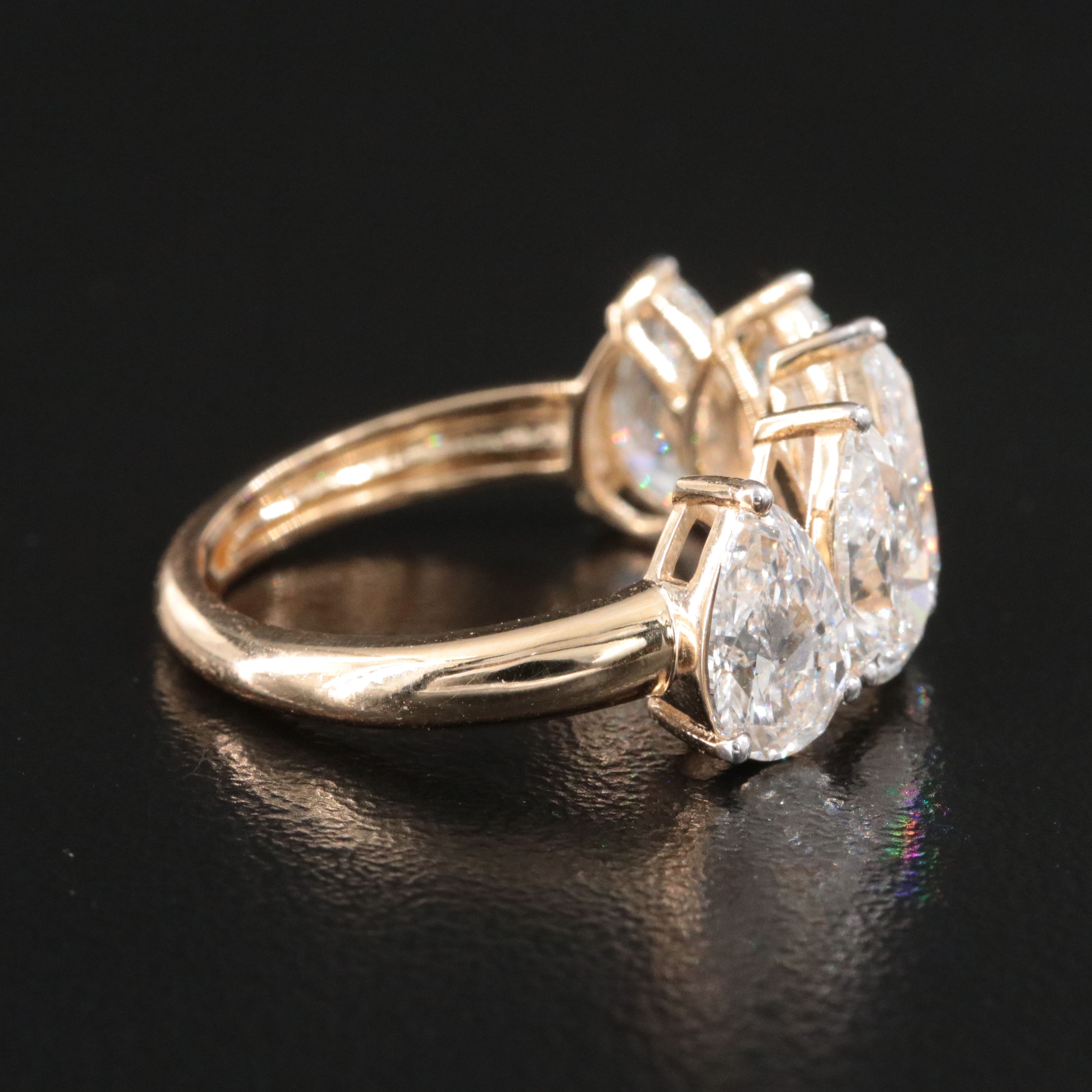 14K 4.28 CTW Lab Grown Diamond Ring