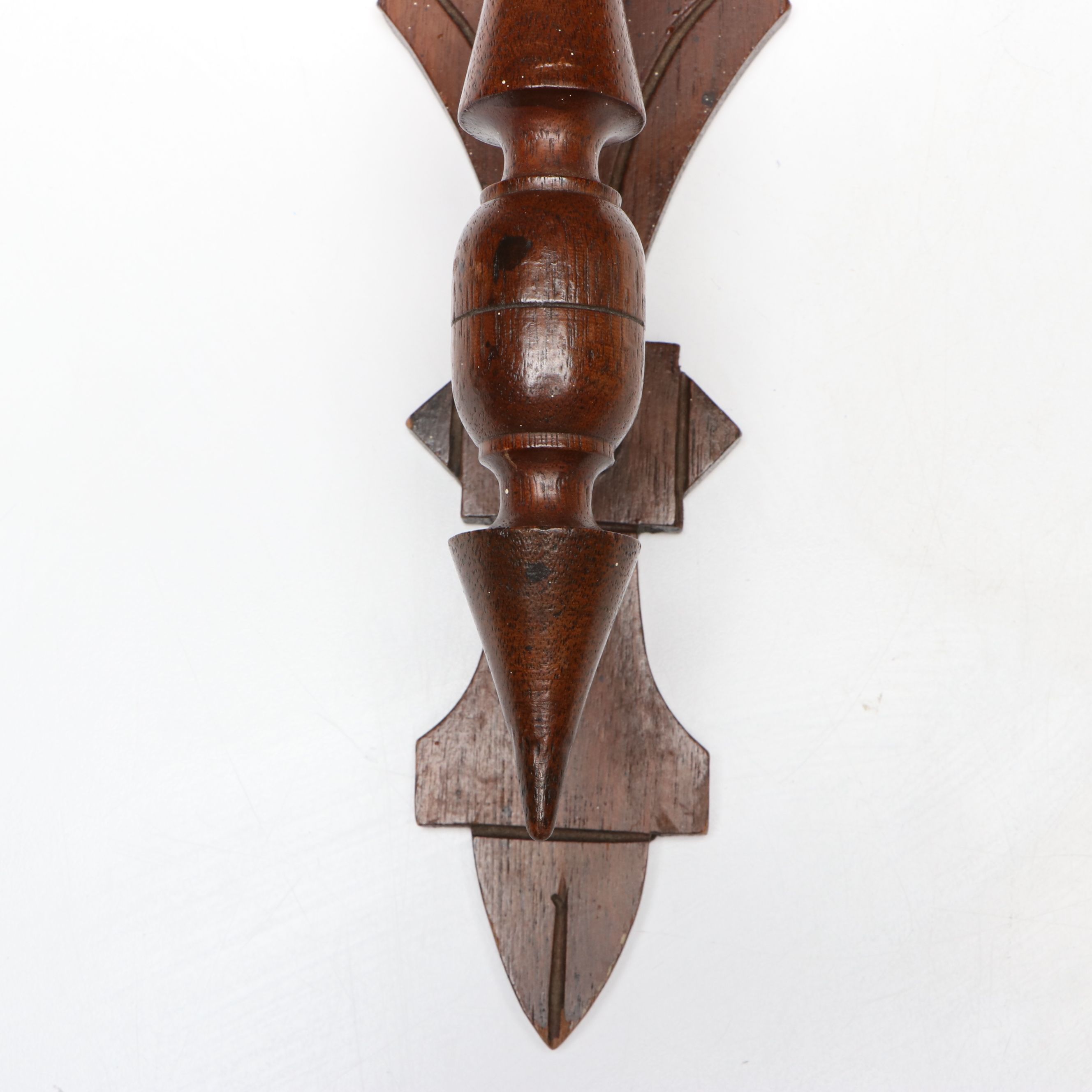 Victorian Eastlake Carved Wood Sconce