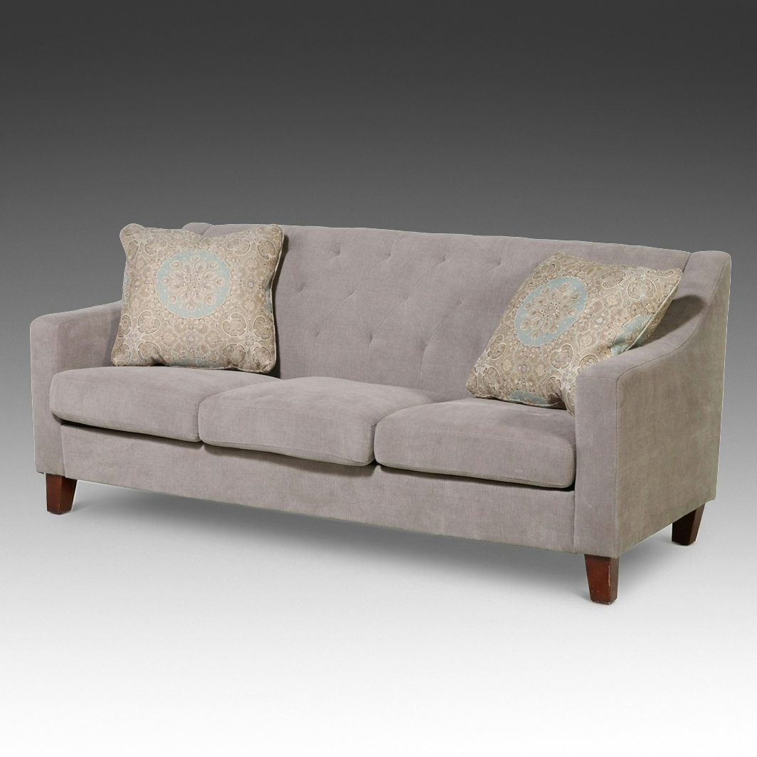 Dorel Living Tufted Three-Cushion Sofa, 2018