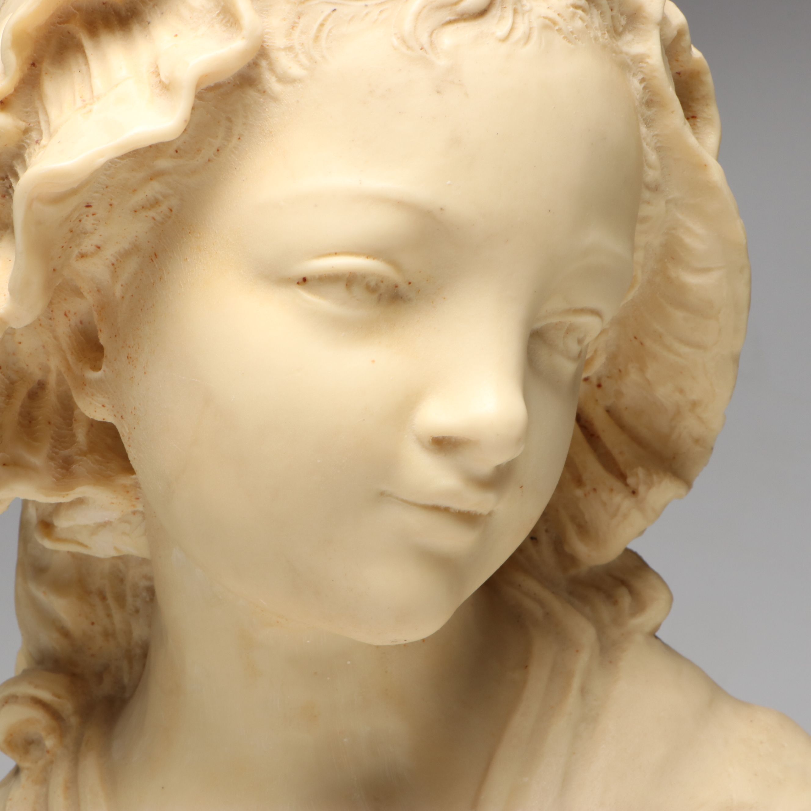French "Peasant Girl" Bust After Grinham Niam, 20th Century