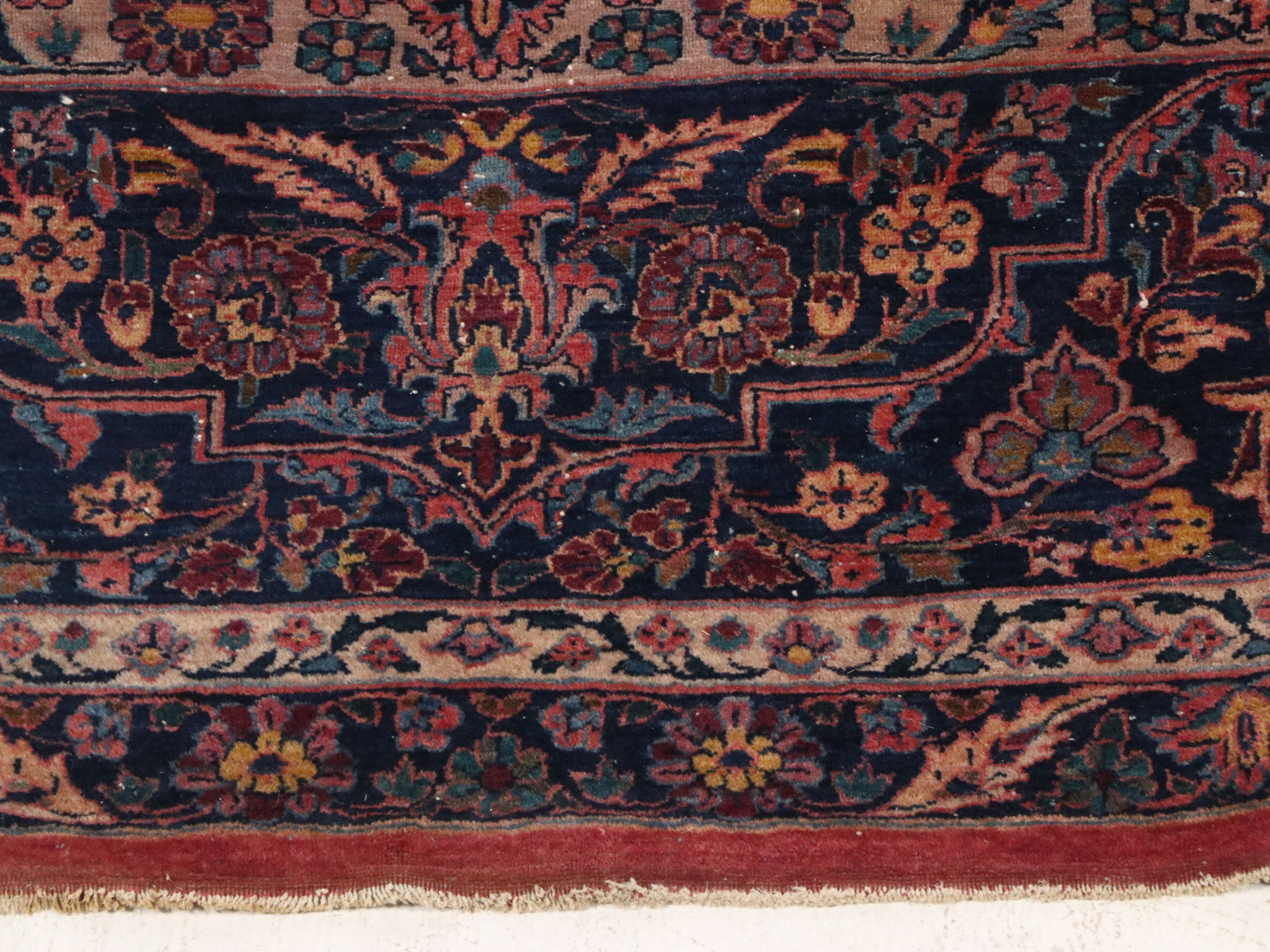 11'11 x 15' Hand-Knotted Persian Sarouk Room-Sized Rug