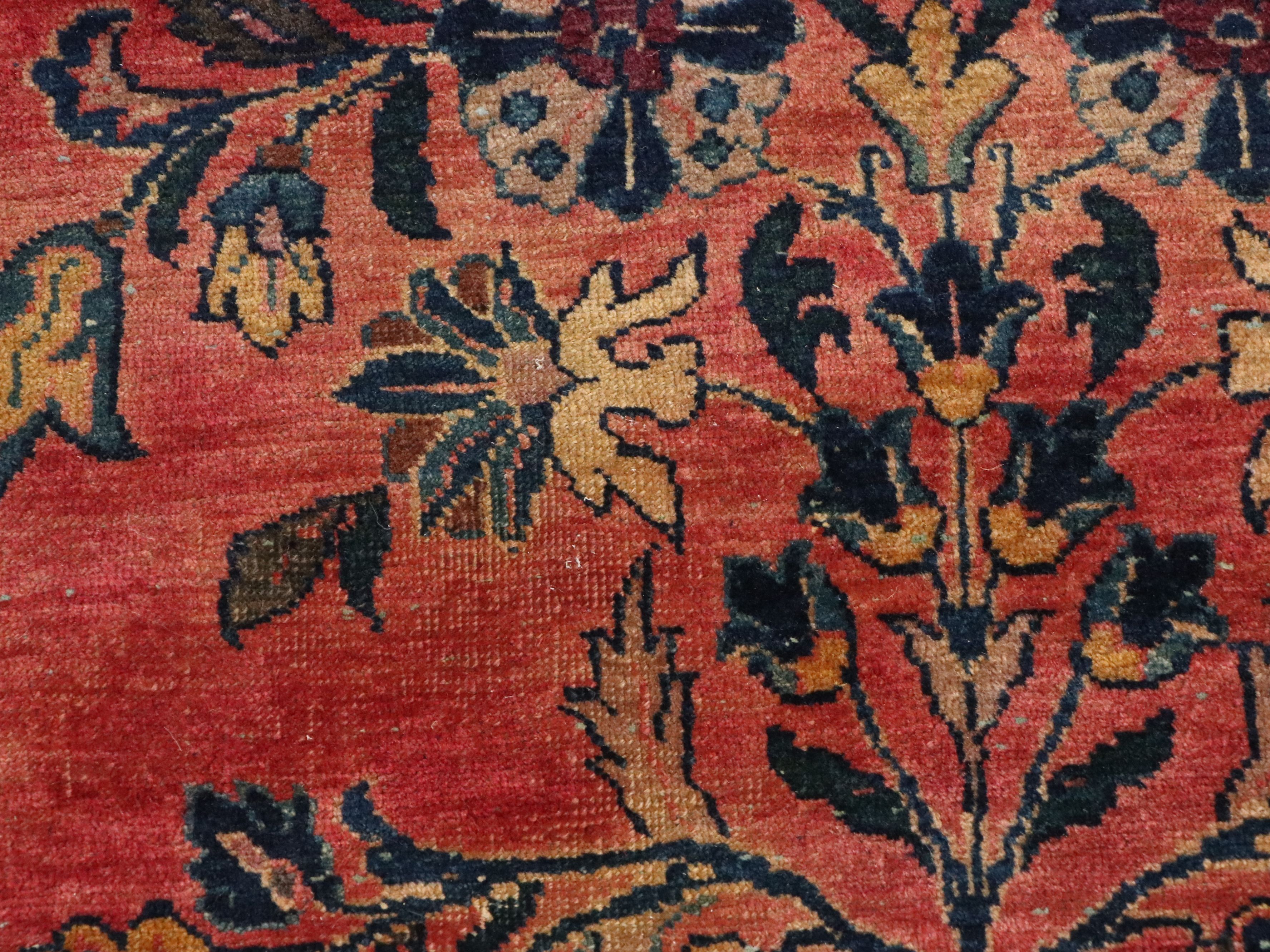 11'11 x 15' Hand-Knotted Persian Sarouk Room-Sized Rug