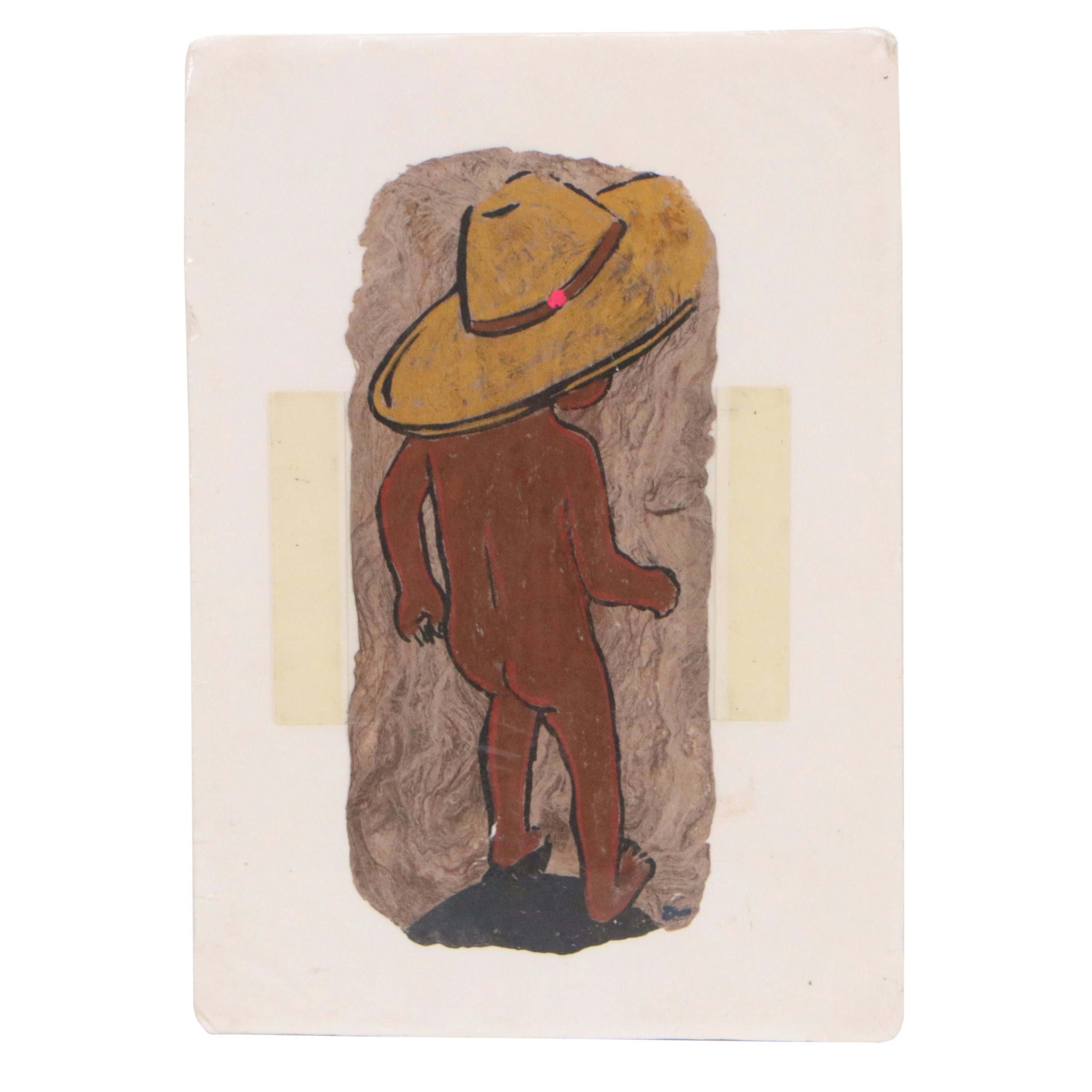 Amate Bark Painting Attributed to Ignacio Dan, Circa 1978