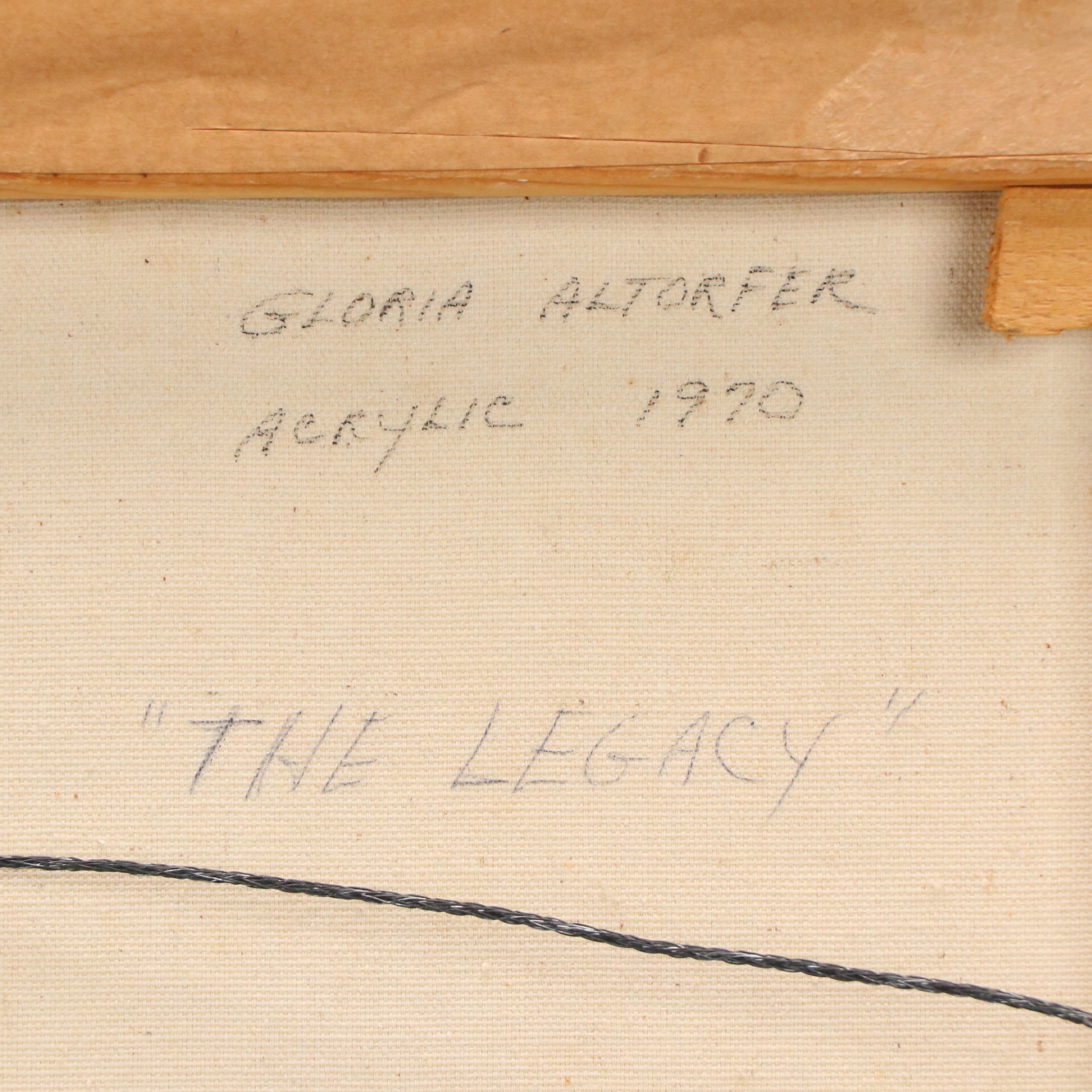 Gloria Altorfer Acrylic Painting "The Legacy," 1970