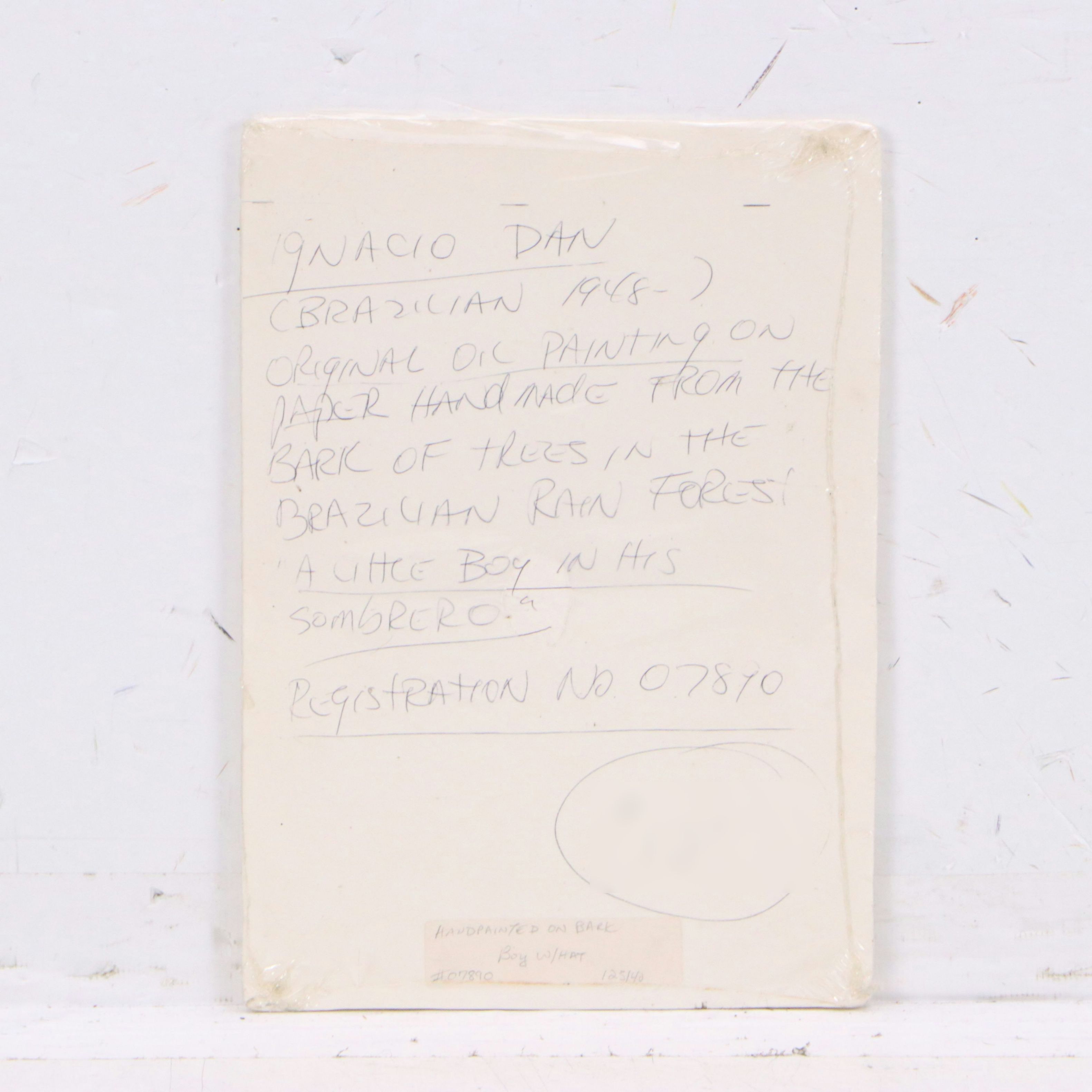 Amate Bark Painting Attributed to Ignacio Dan, Circa 1978