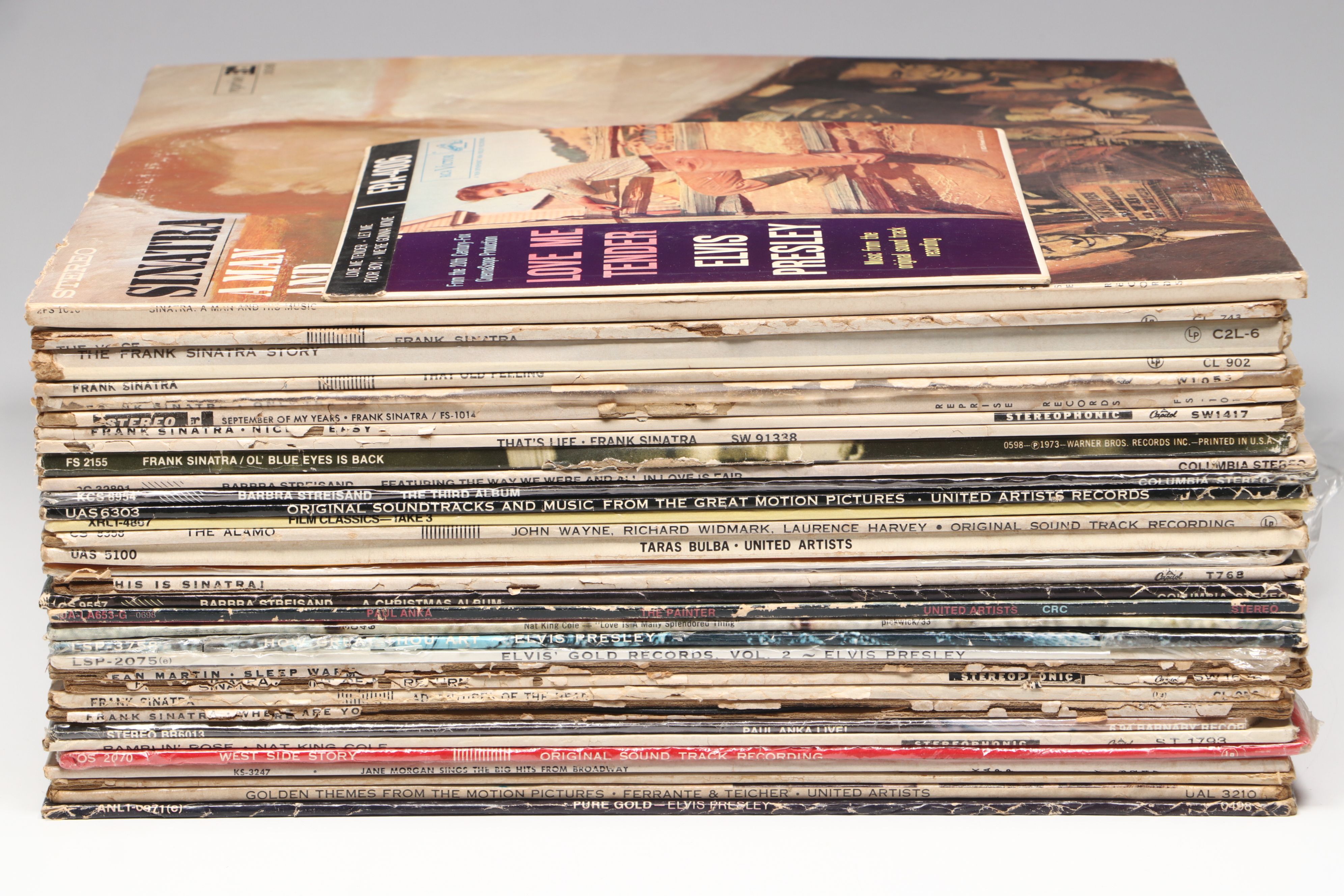 Elvis, Nat King Cole, Paul Anka, and More Vinyl Record Albums