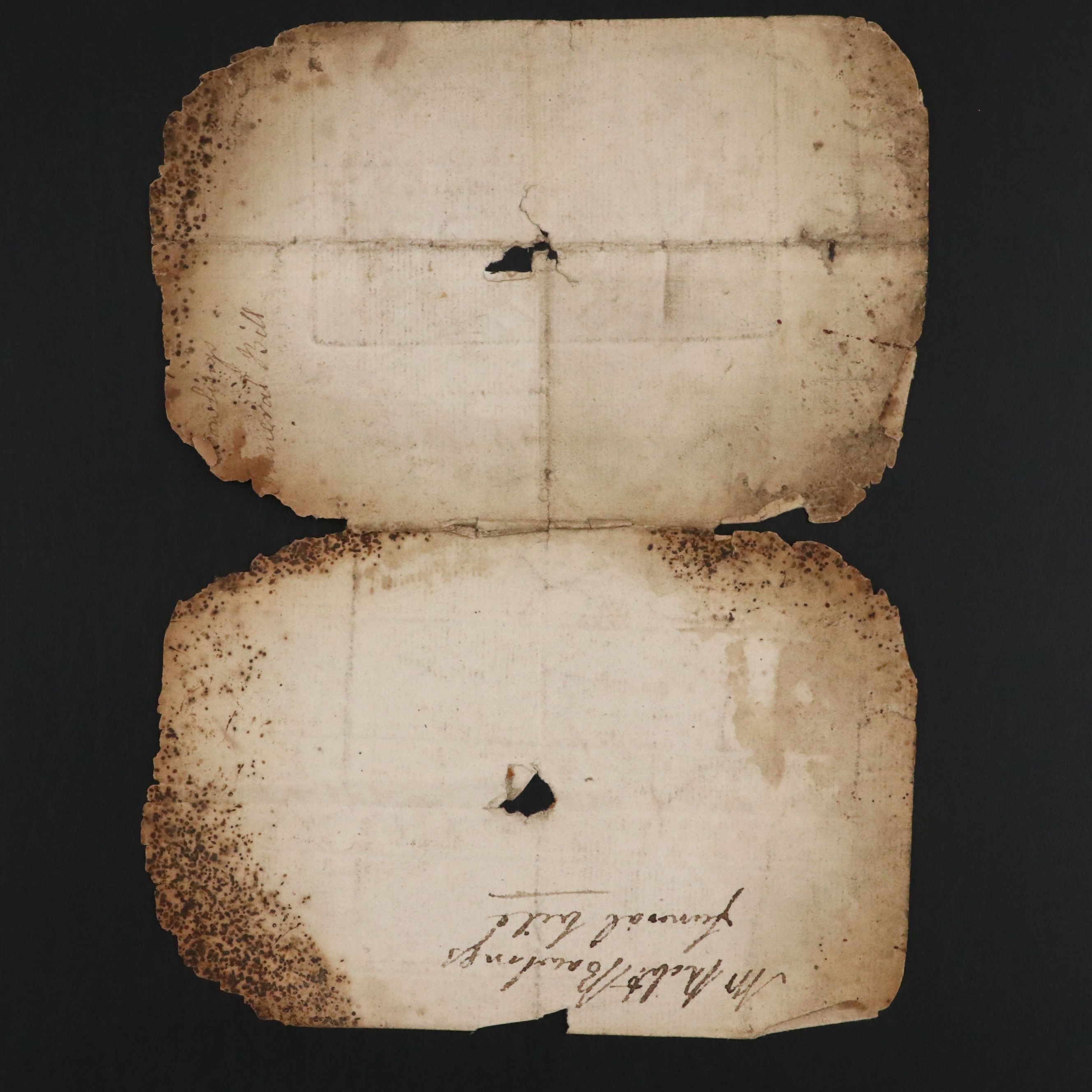 Antique 1812 R. Andrews Coffin Maker and Undertaker Funeral Invoice