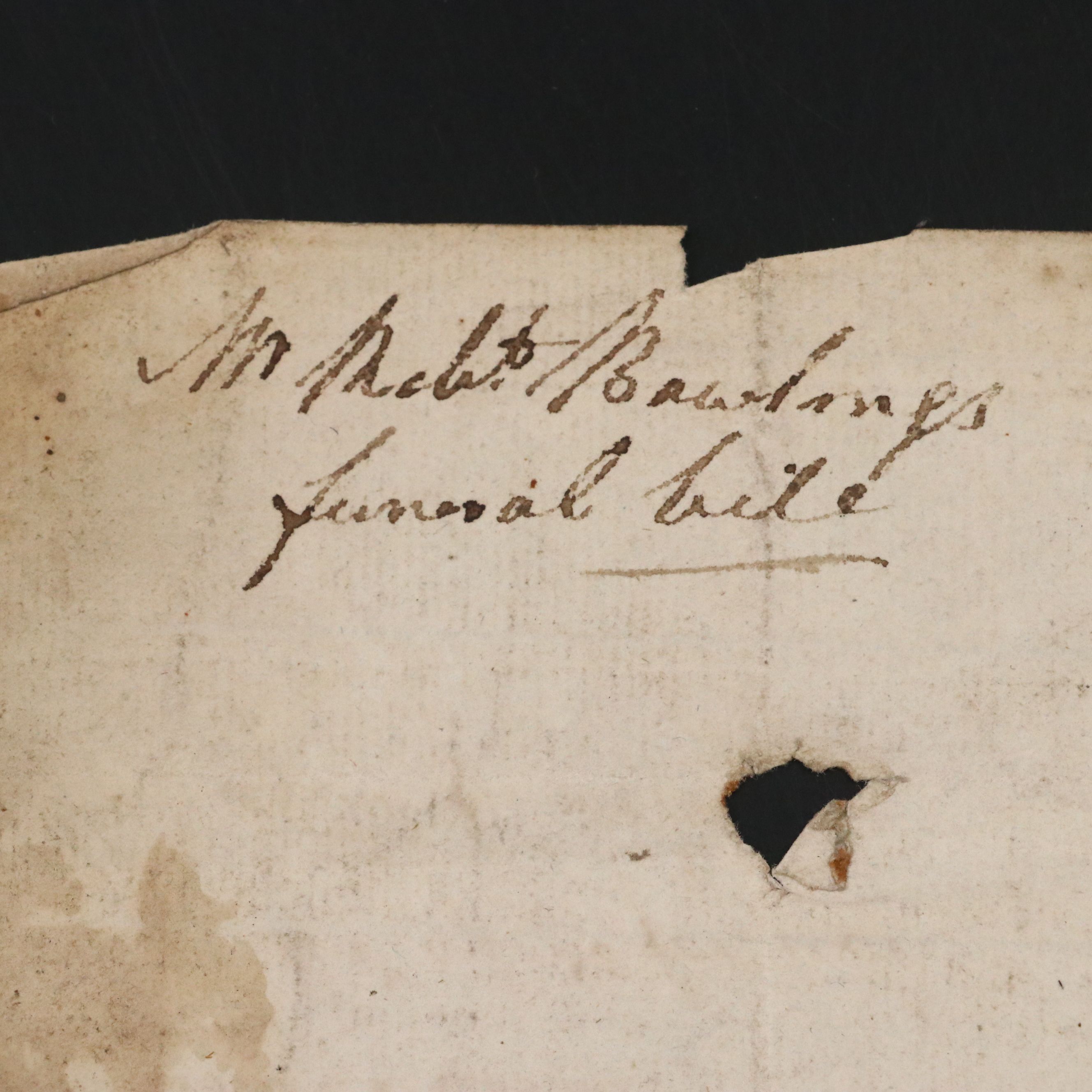 Antique 1812 R. Andrews Coffin Maker and Undertaker Funeral Invoice