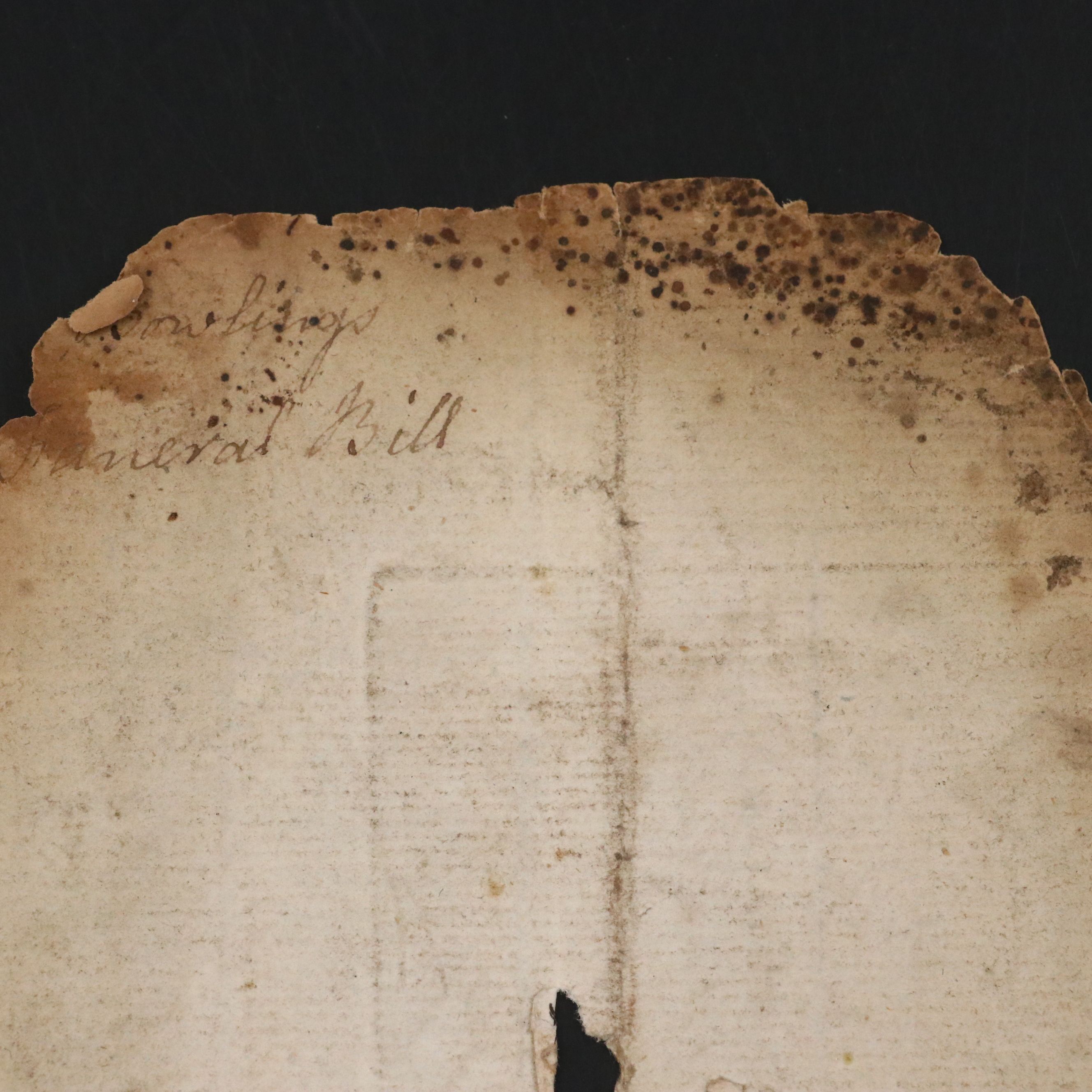 Antique 1812 R. Andrews Coffin Maker and Undertaker Funeral Invoice