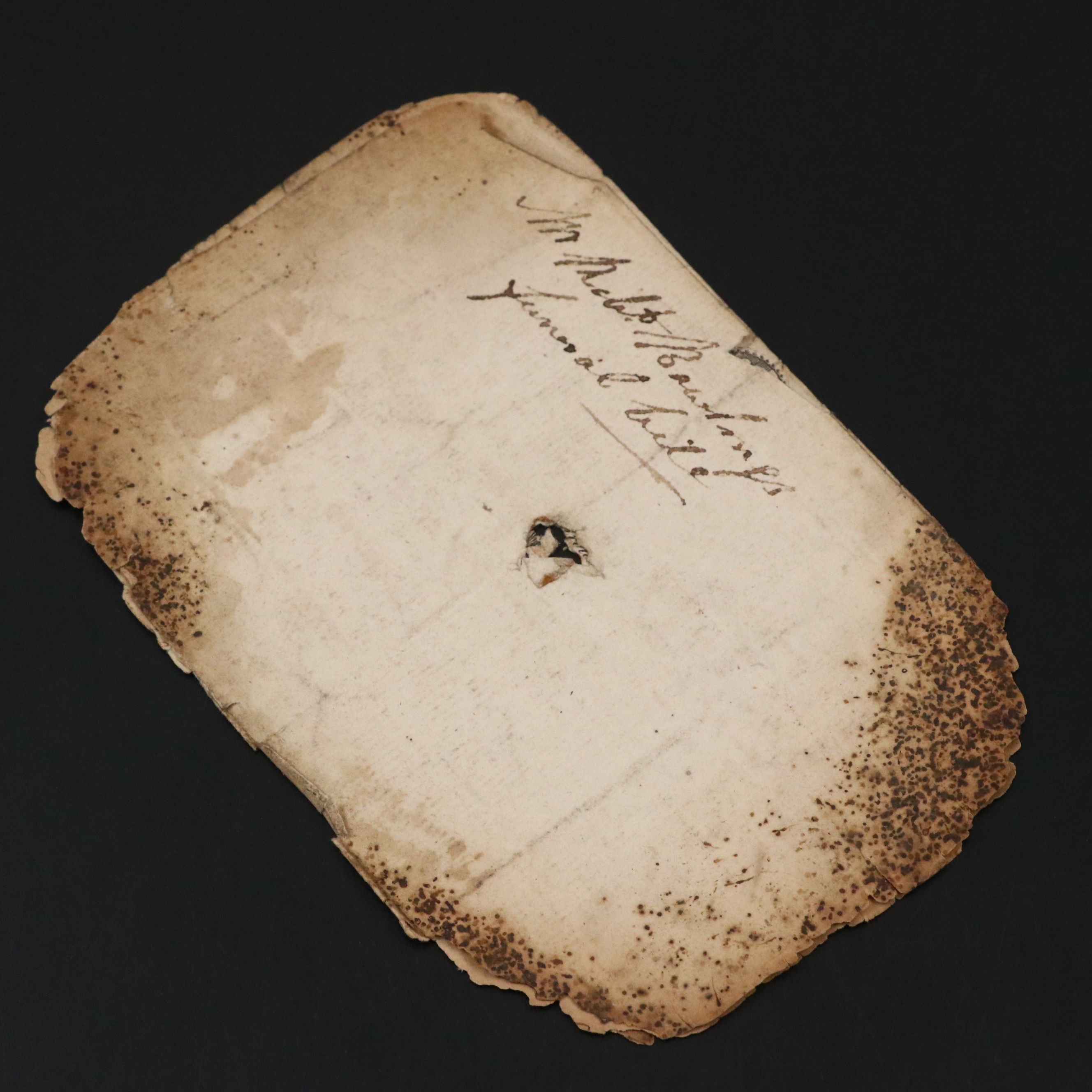 Antique 1812 R. Andrews Coffin Maker and Undertaker Funeral Invoice