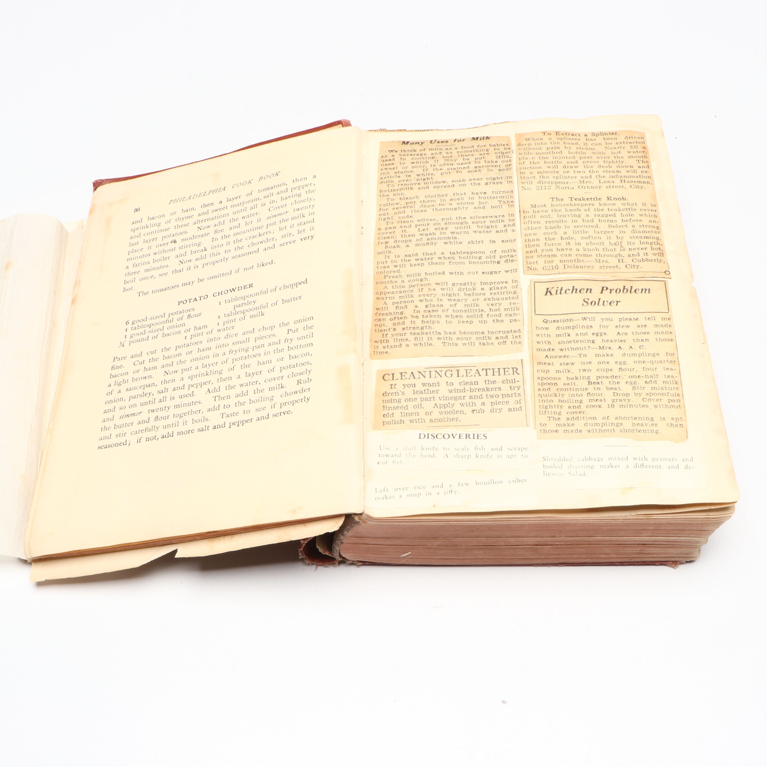 "Mrs. Rorer's Philadelphia Cook Book" with "Tree Guide" by Julia Ellen Rogers