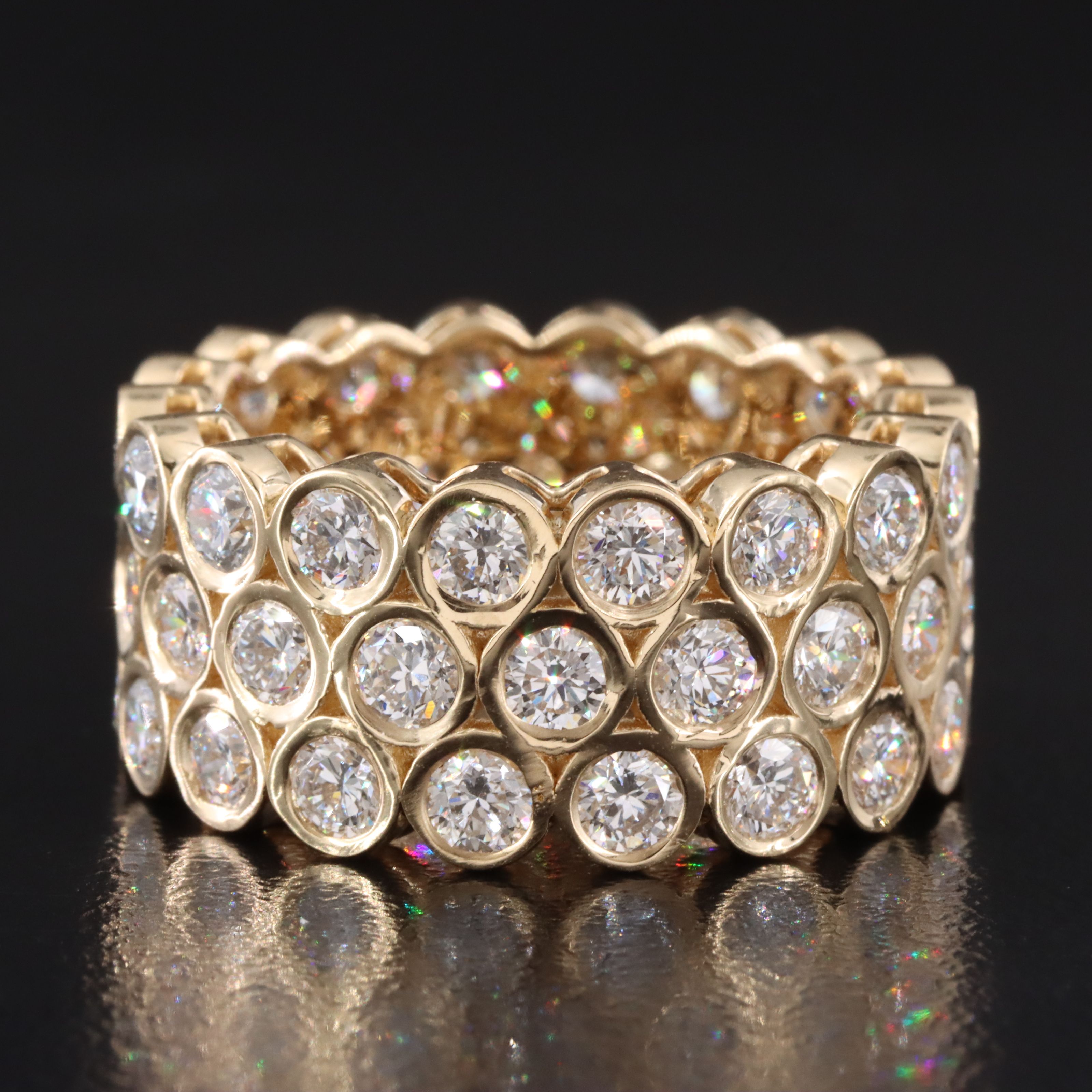 14K 4.75 CTW Lab Grown Diamond Eternity Band