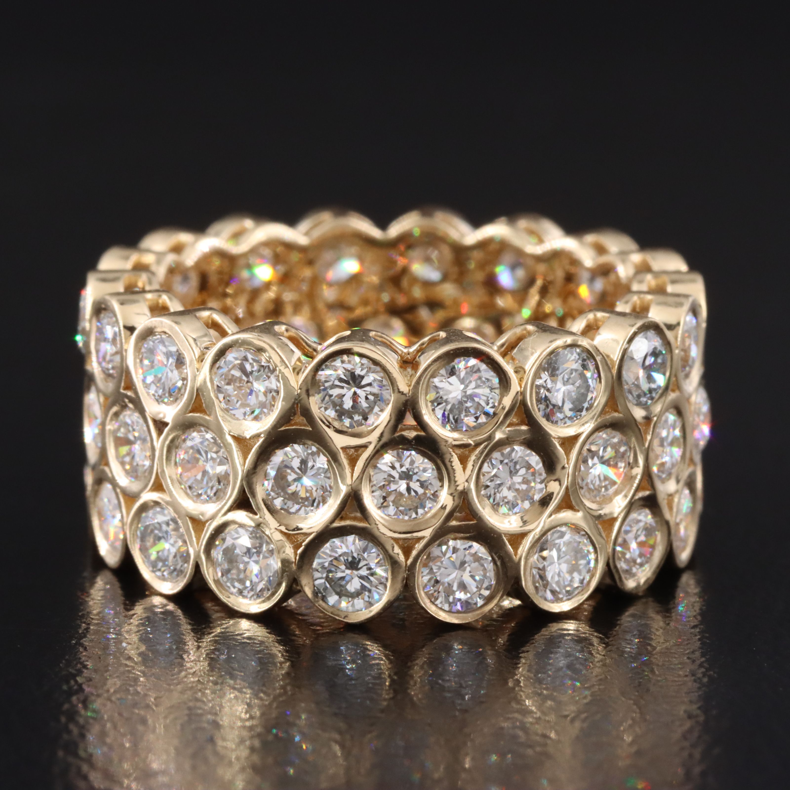 14K 4.75 CTW Lab Grown Diamond Eternity Band