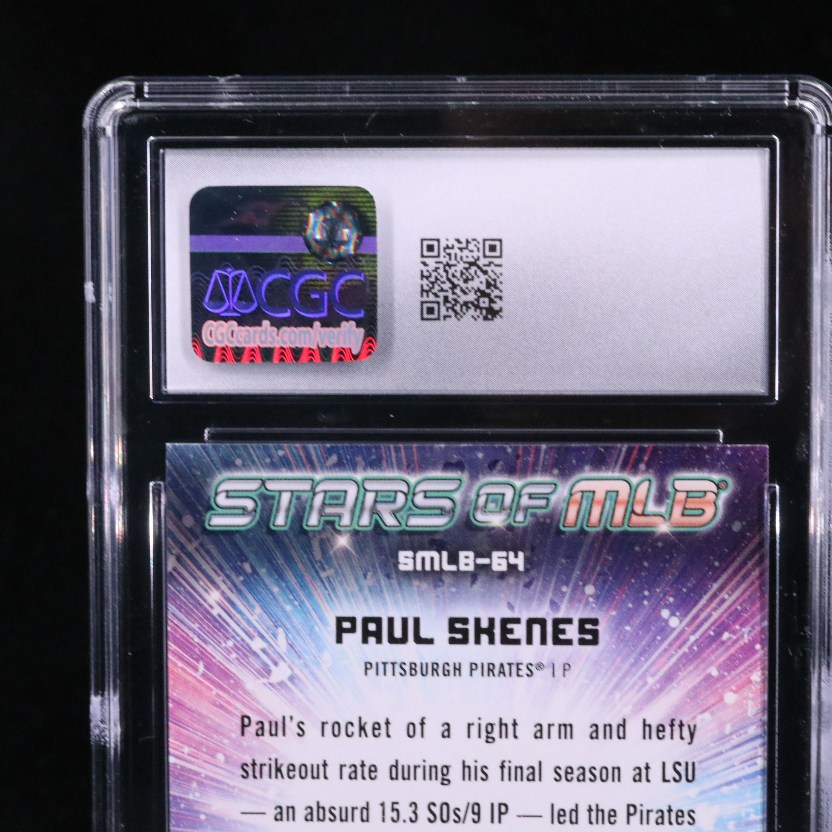 2024 Topps Update Paul Skenes Stars of MLB Rookie Card Graded CGC 10