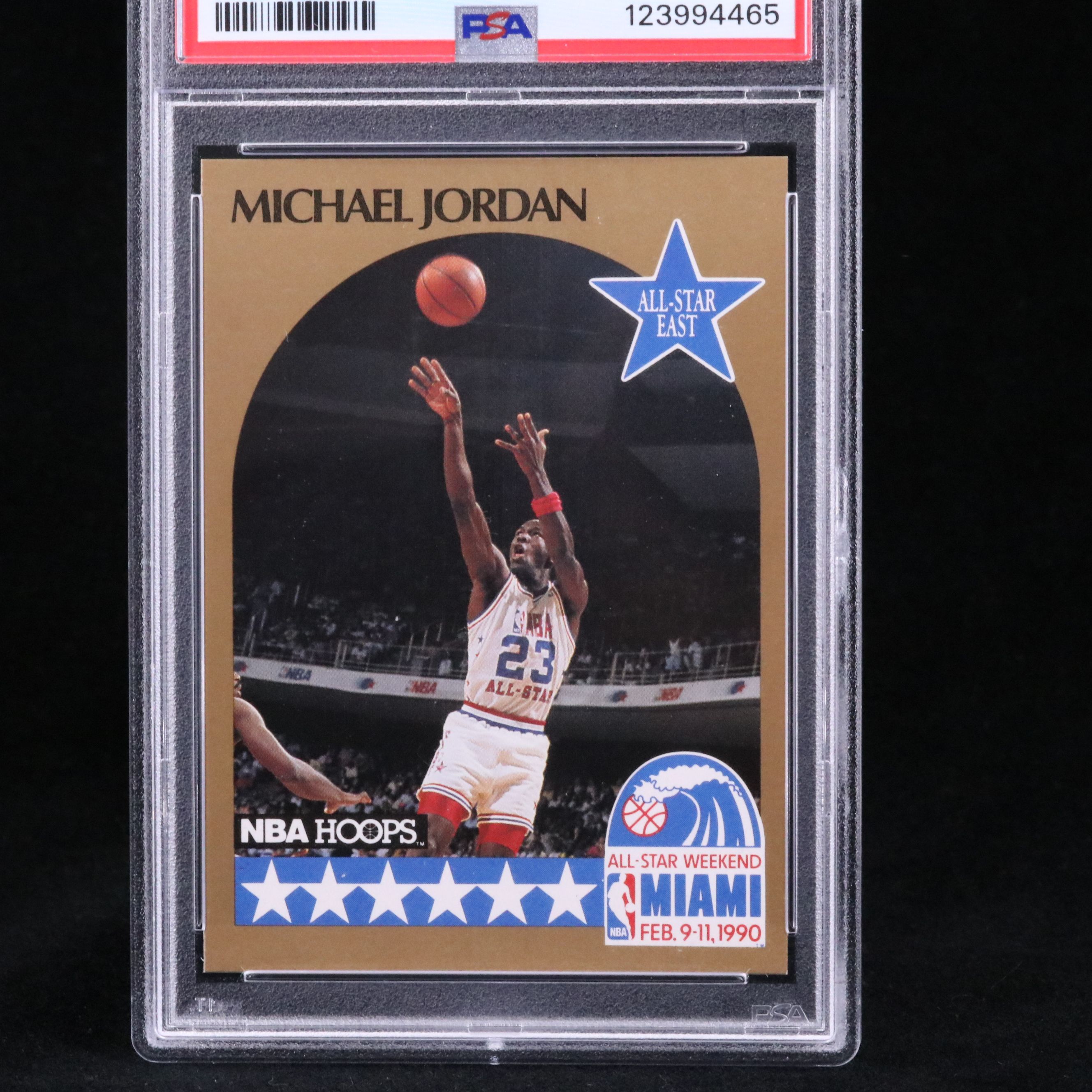 1990 NBA Hoops Michael Jordan All-Star Basketball Card Graded PSA 9