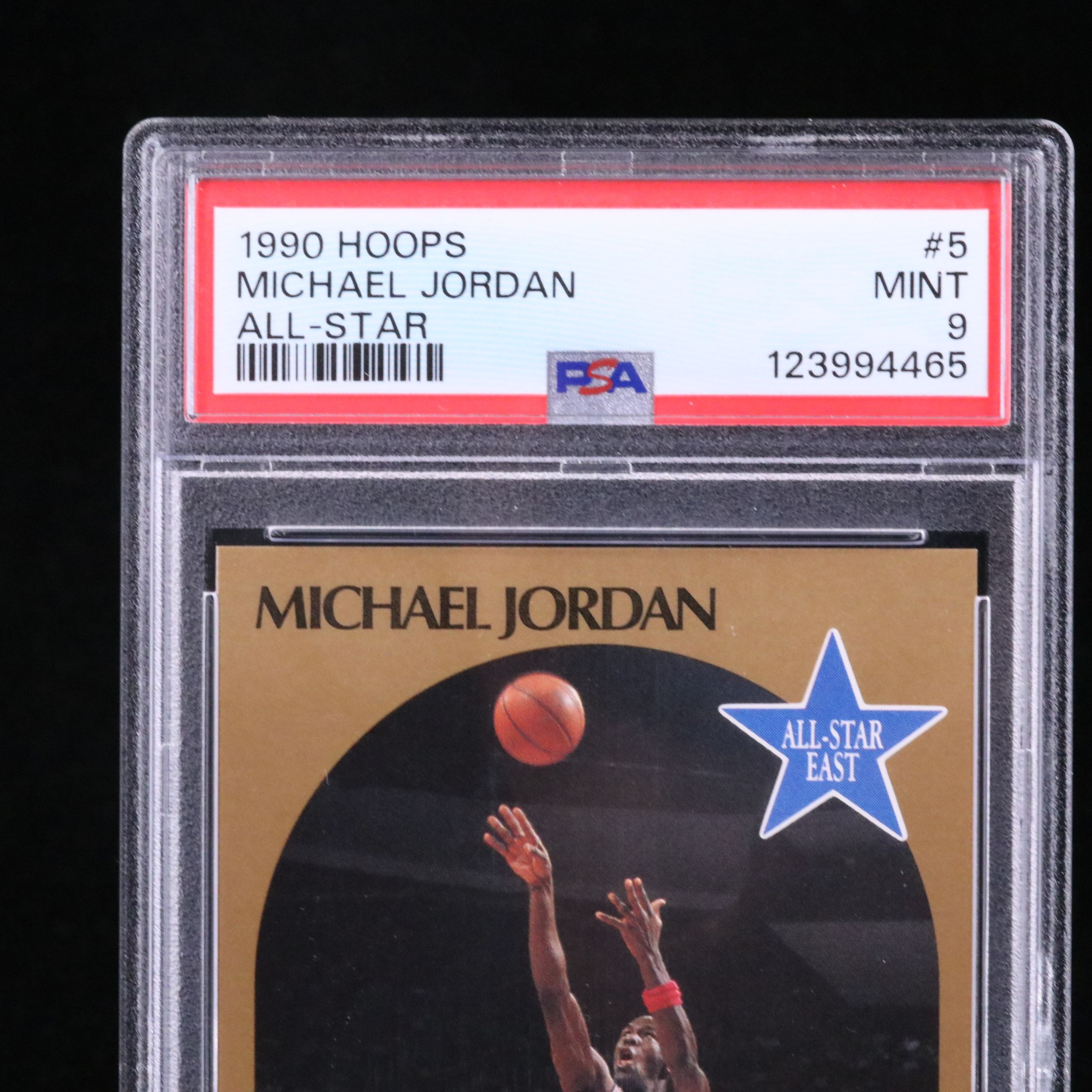 1990 NBA Hoops Michael Jordan All-Star Basketball Card Graded PSA 9
