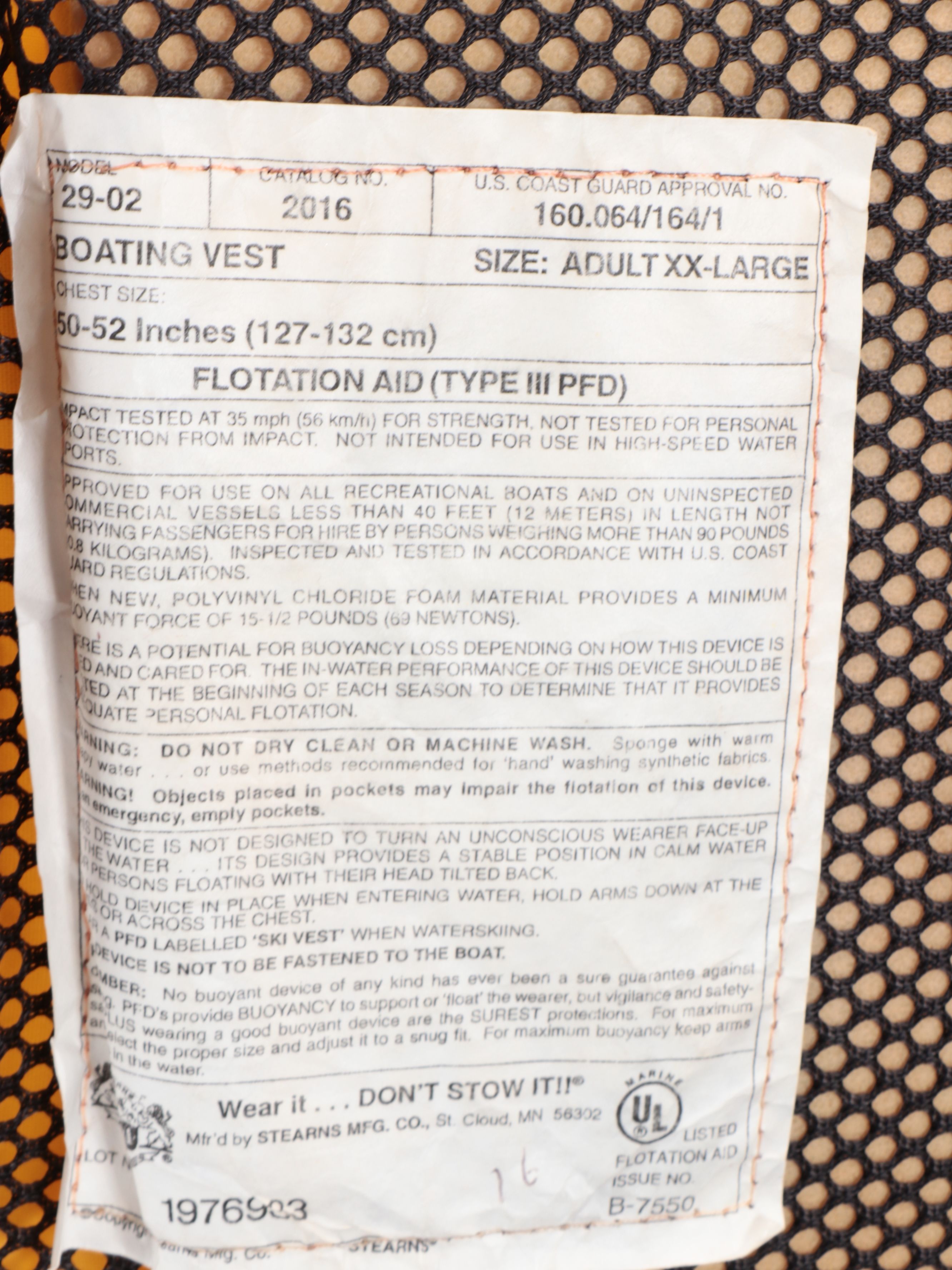 West Marine and Stearns Boating Life Jackets