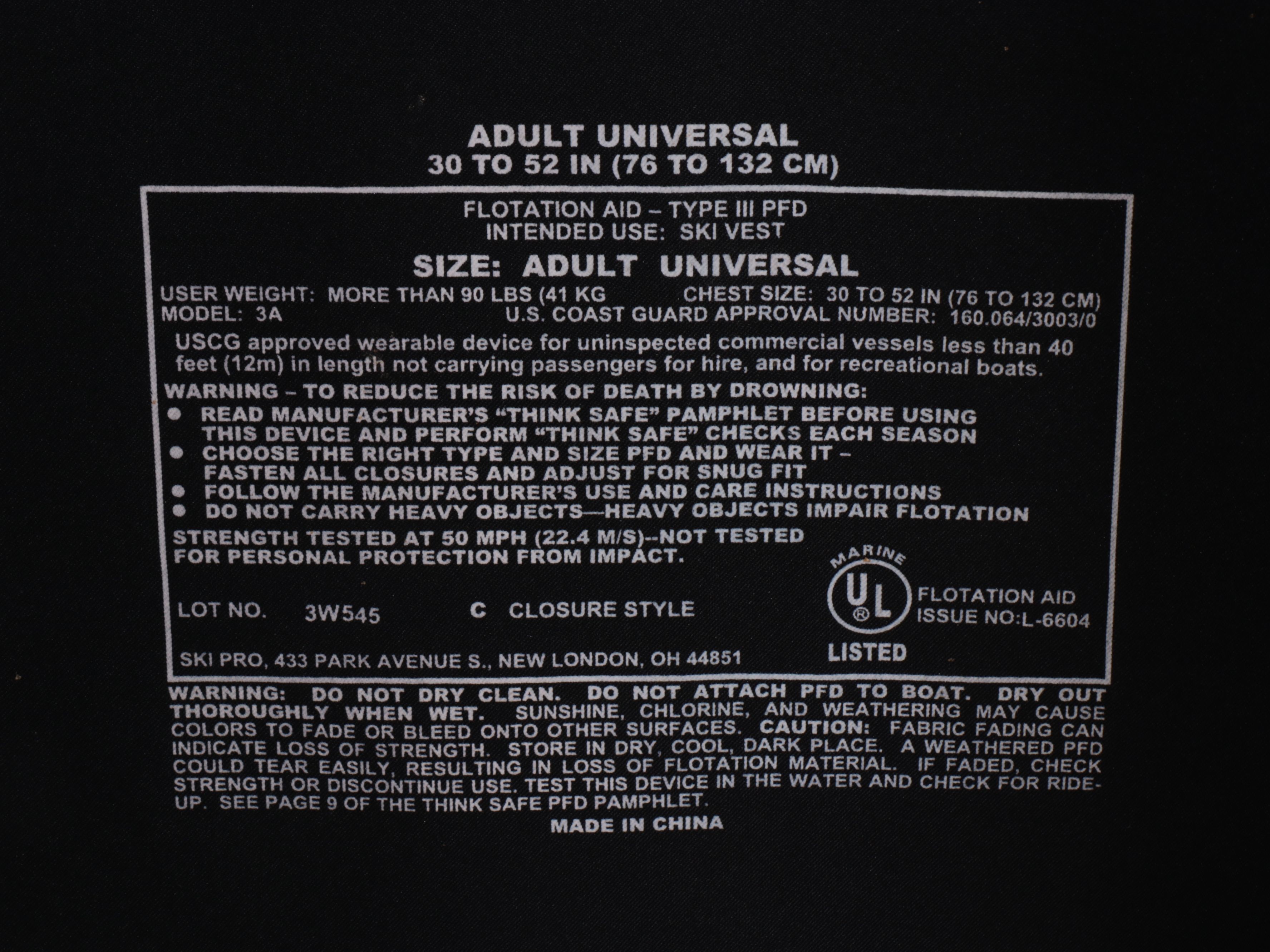 West Marine and Stearns Boating Life Jackets