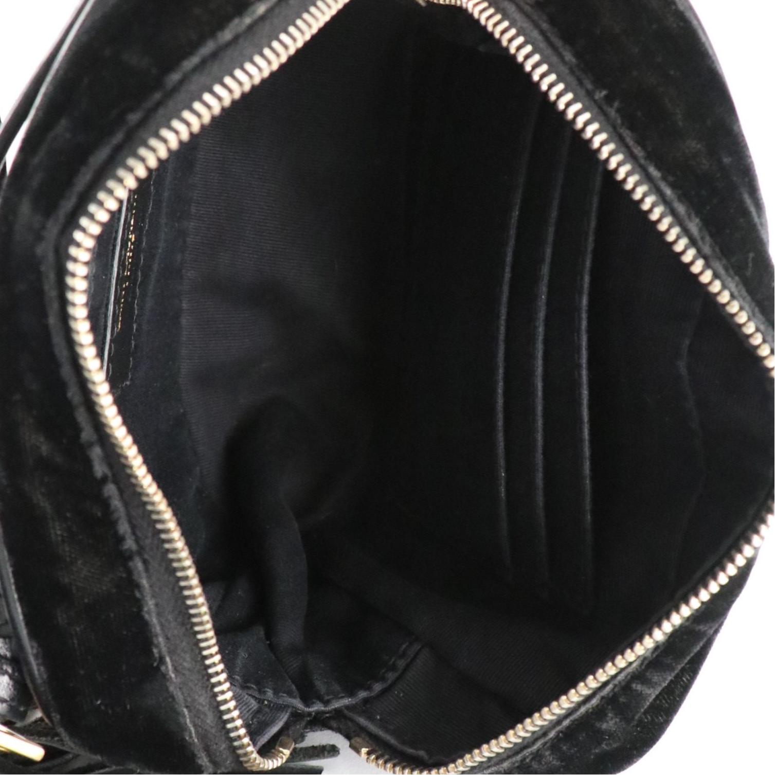 Saint Laurent YSL Lou Belt Bag in Black Matelasse Velvet and Leather