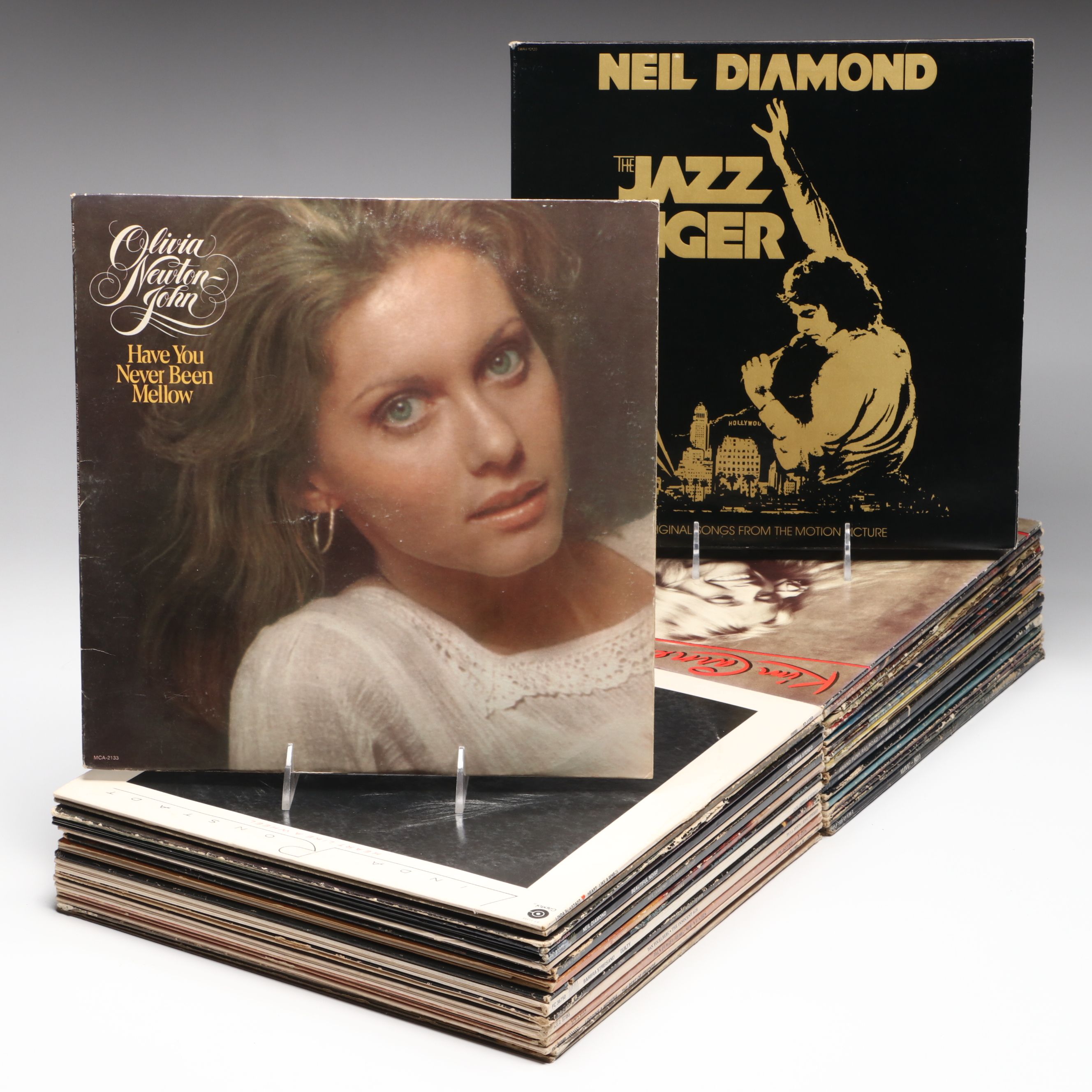 Olivia Newton-John, Kiss, Neil Diamond, and More Vinyl Record Albums
