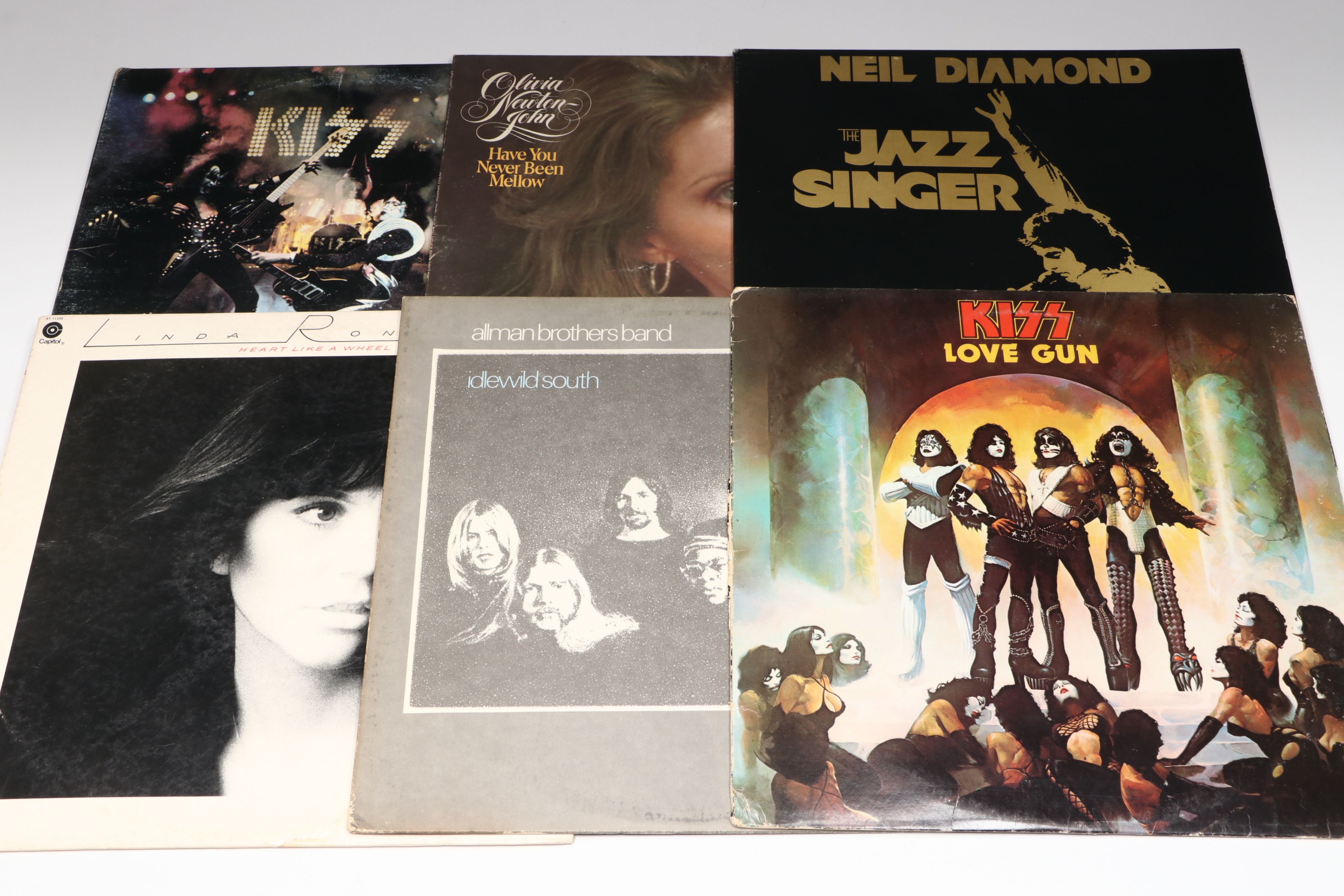 Olivia Newton-John, Kiss, Neil Diamond, and More Vinyl Record Albums