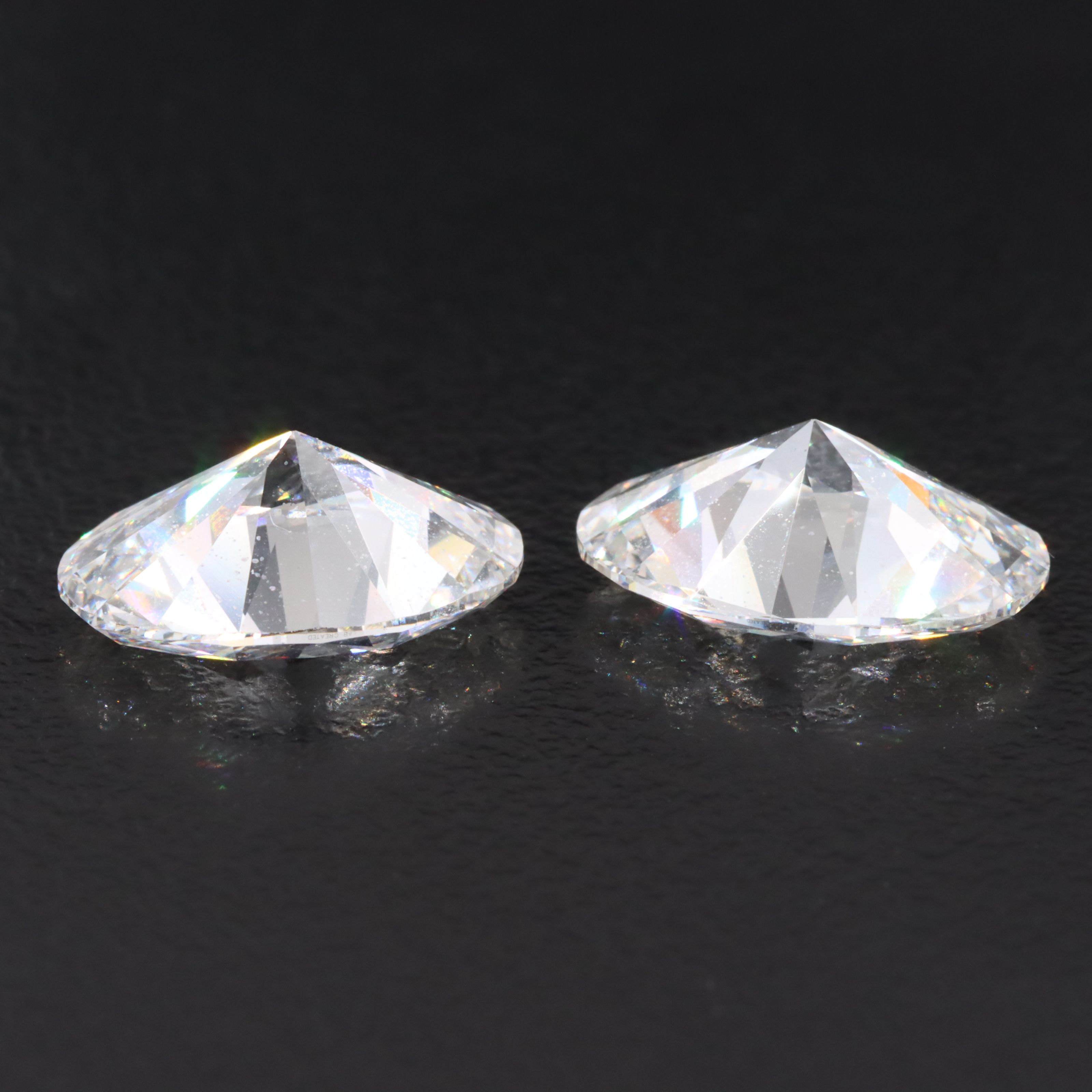 Loose 7.08 CTW Lab Grown Diamond Matched Pair