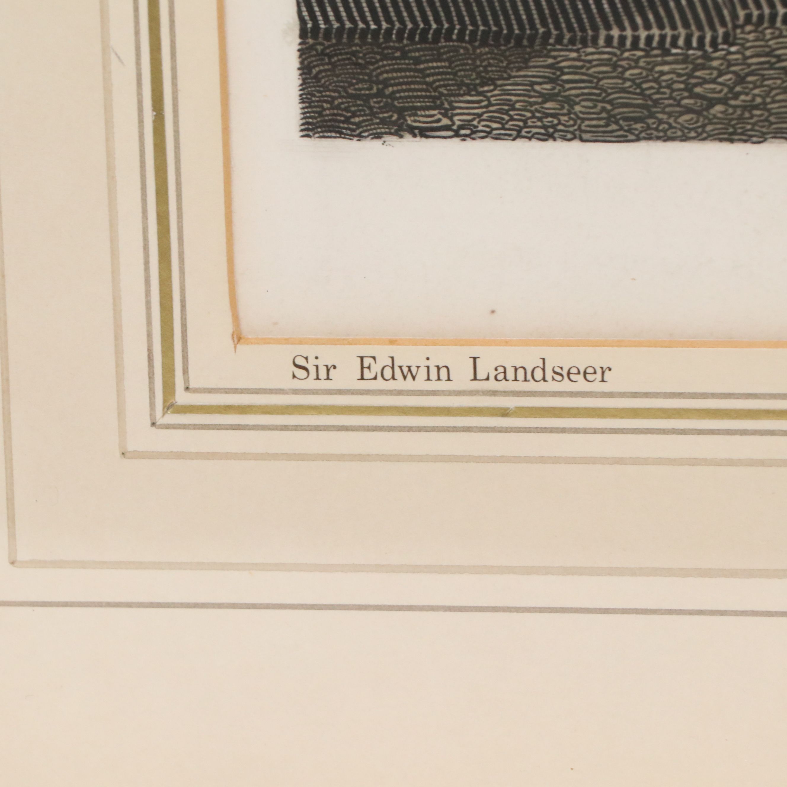 After Sir Edwin Landseer Engraving "The Return from Hawking," 1846