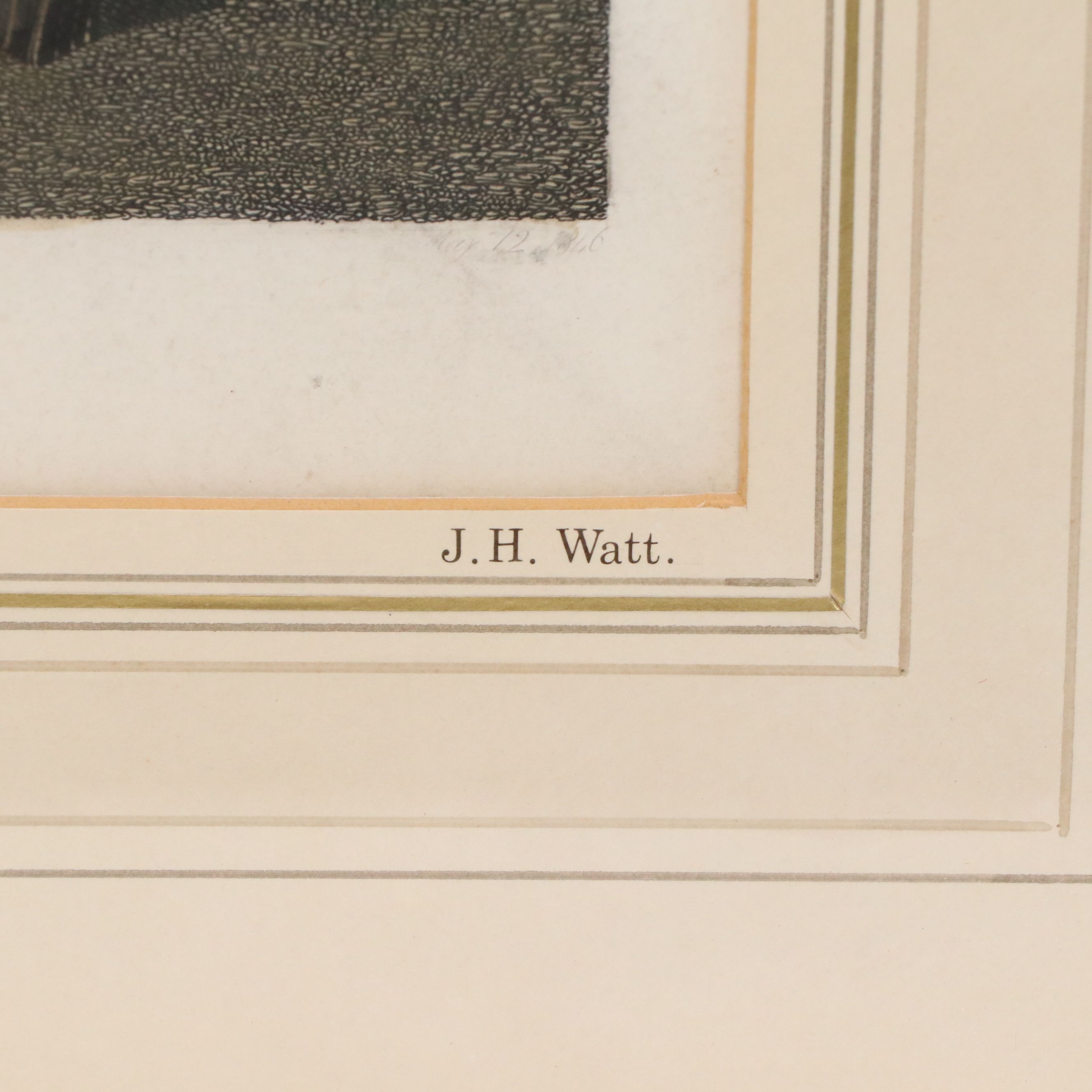 After Sir Edwin Landseer Engraving "The Return from Hawking," 1846