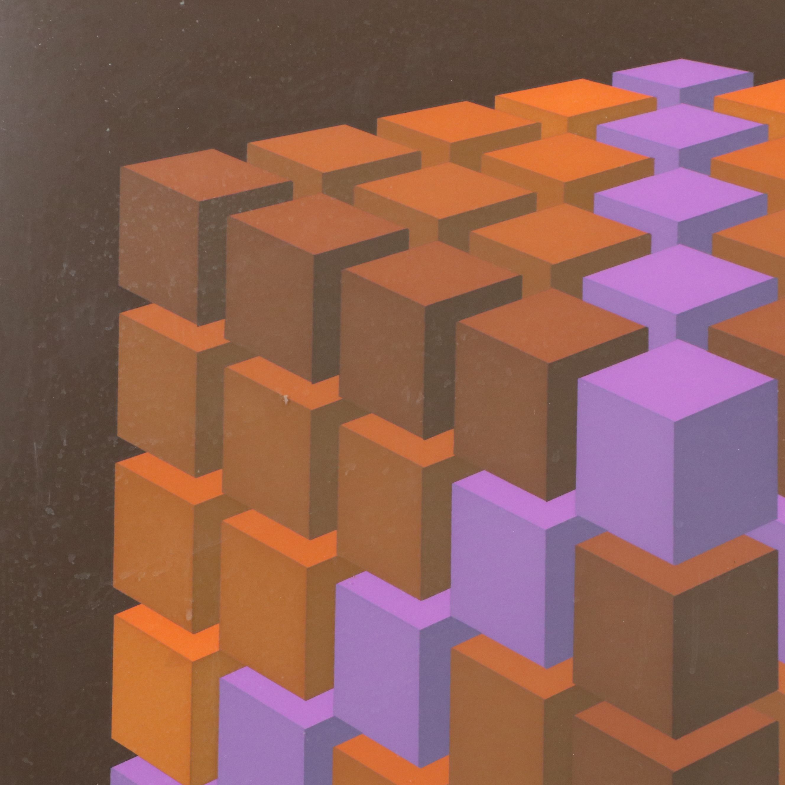 Marko Spalatin Screenprint "Cube Cluster IV," 1971