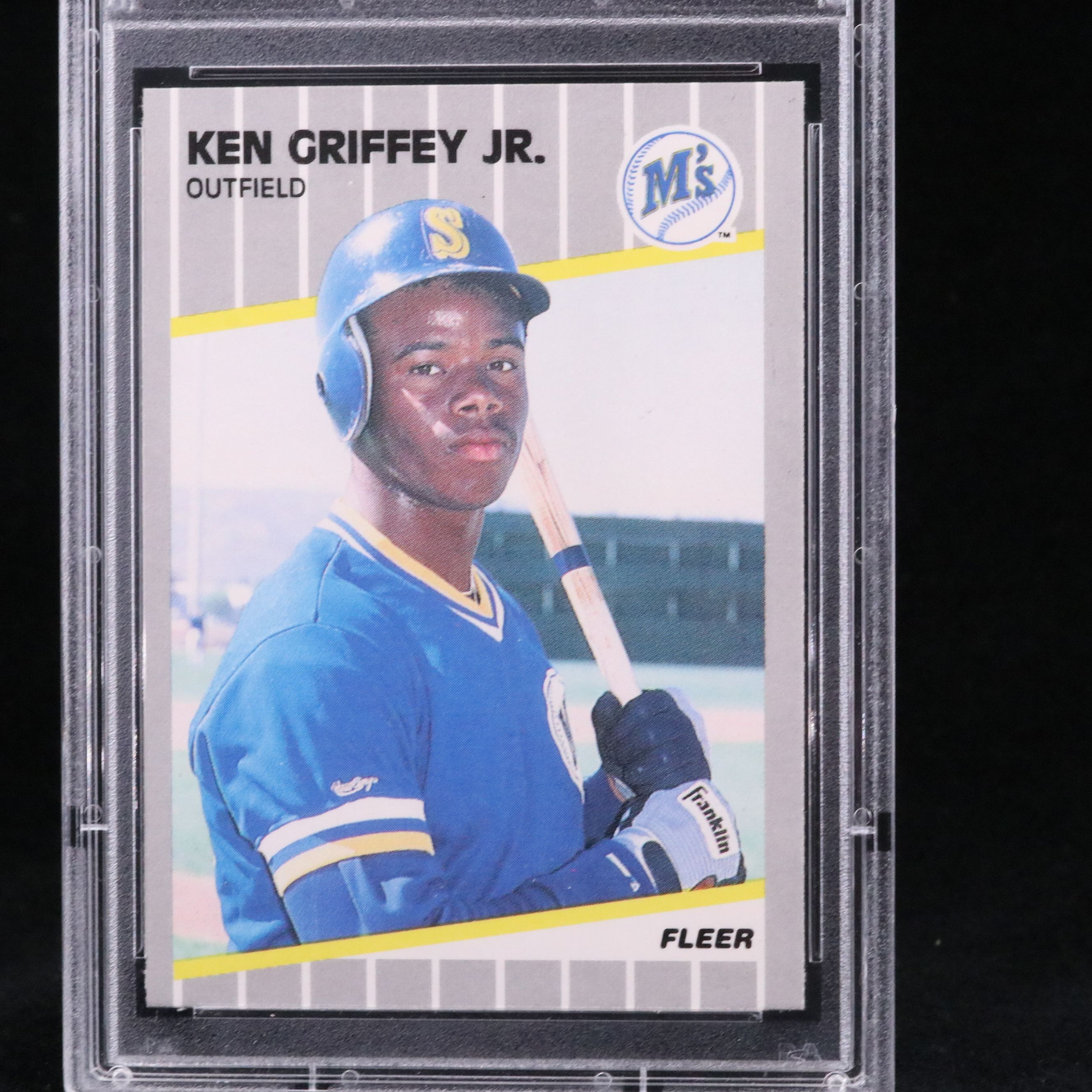 1989 Fleer Ken Griffey Jr. Rookie Baseball Card Graded PSA 9