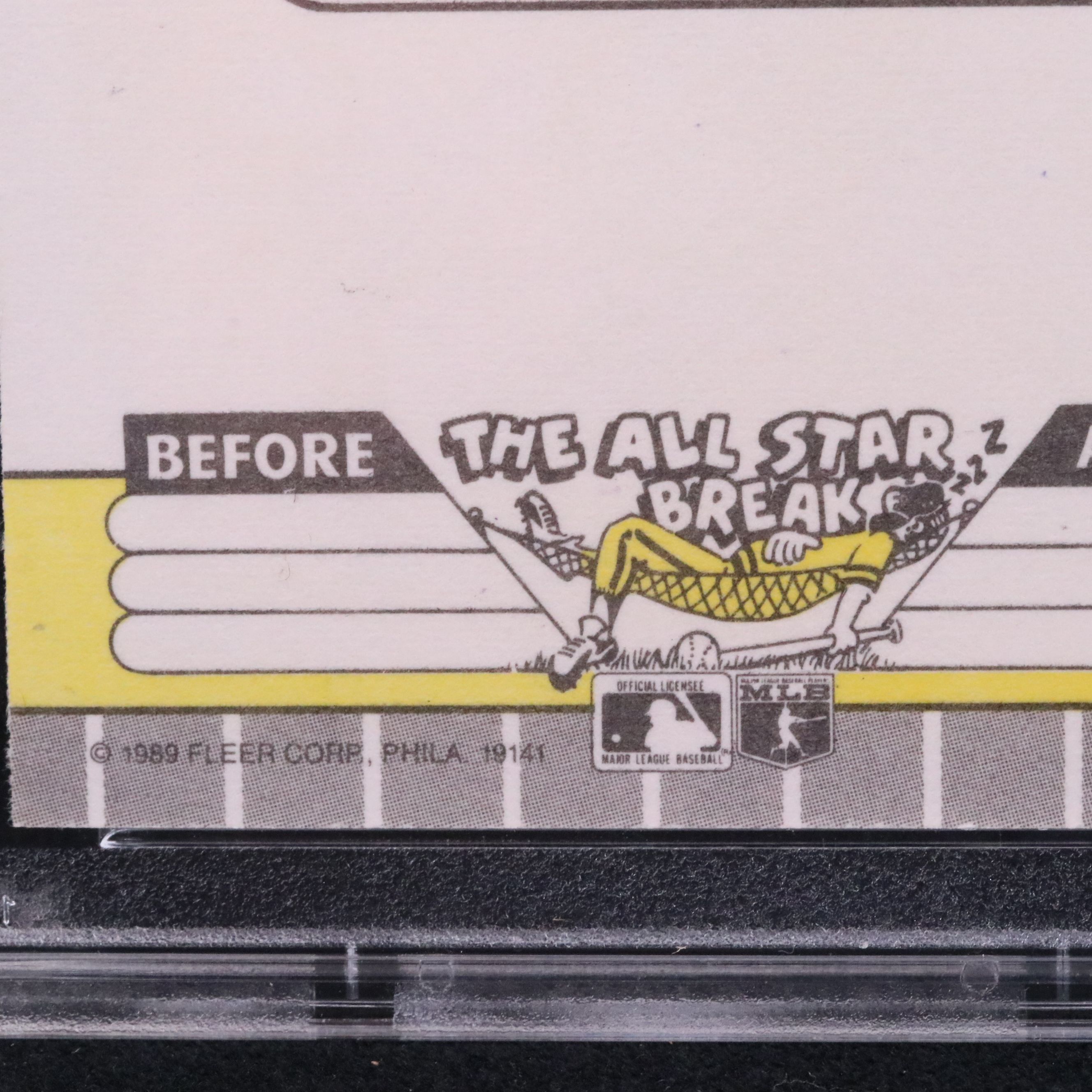 1989 Fleer Ken Griffey Jr. Rookie Baseball Card Graded PSA 9