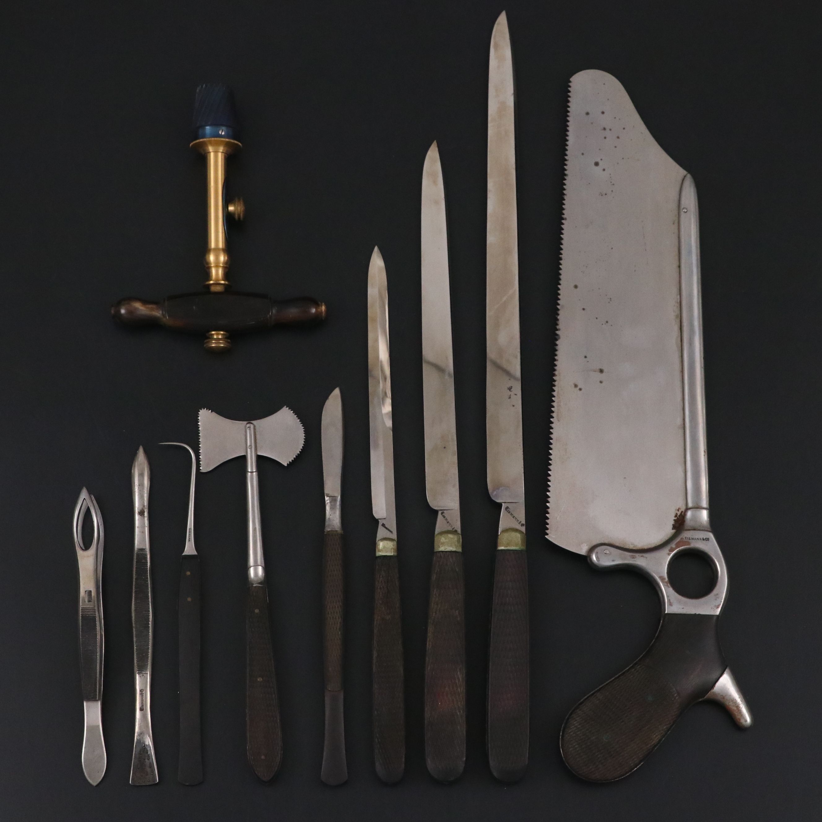 Antique Tiemann & Co Civil War Field Amputation Kit with Rosewood Case