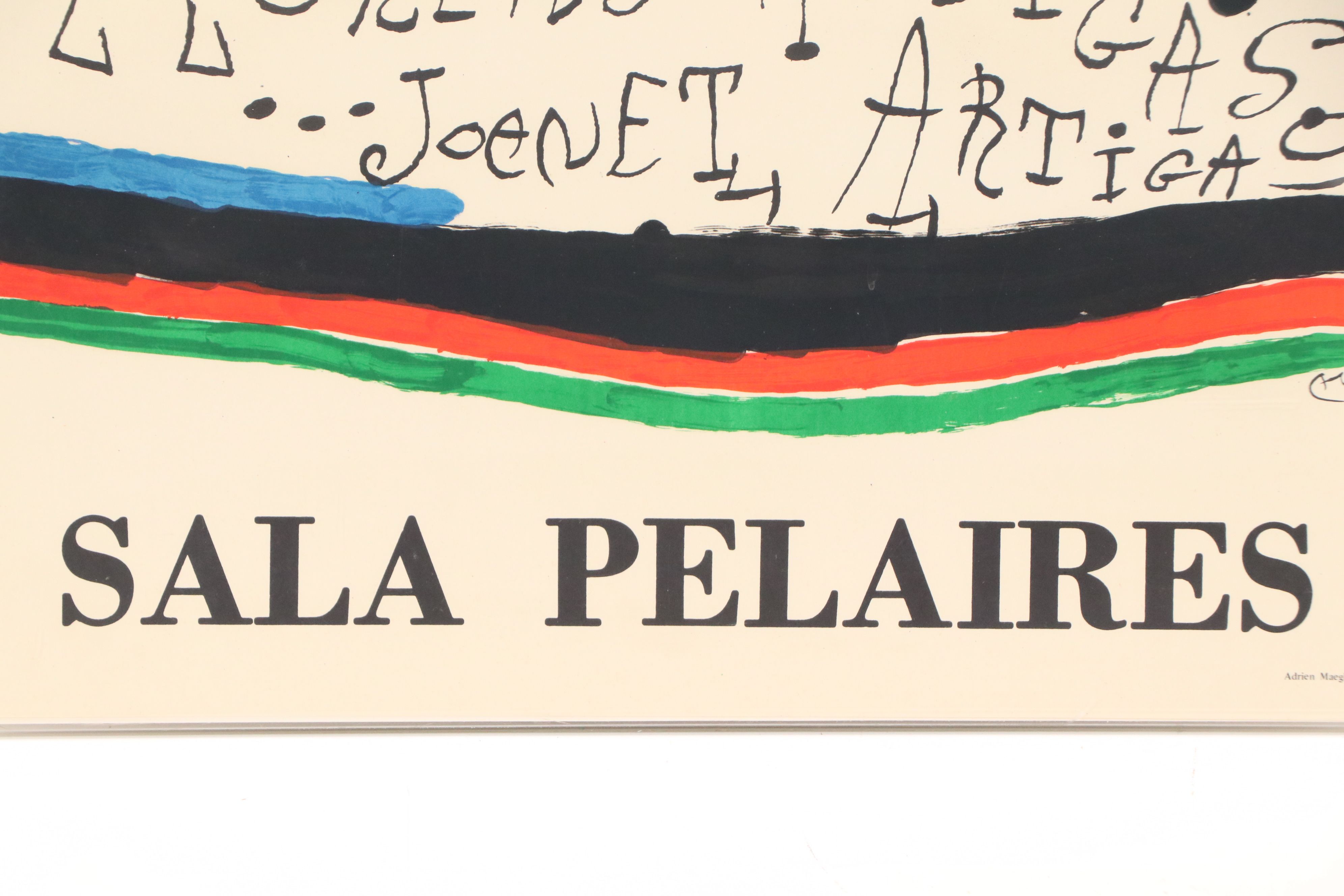 Joan Miró and Josep Llorens Artigas Ceramics Exhibition Lithograph Poster, 1971