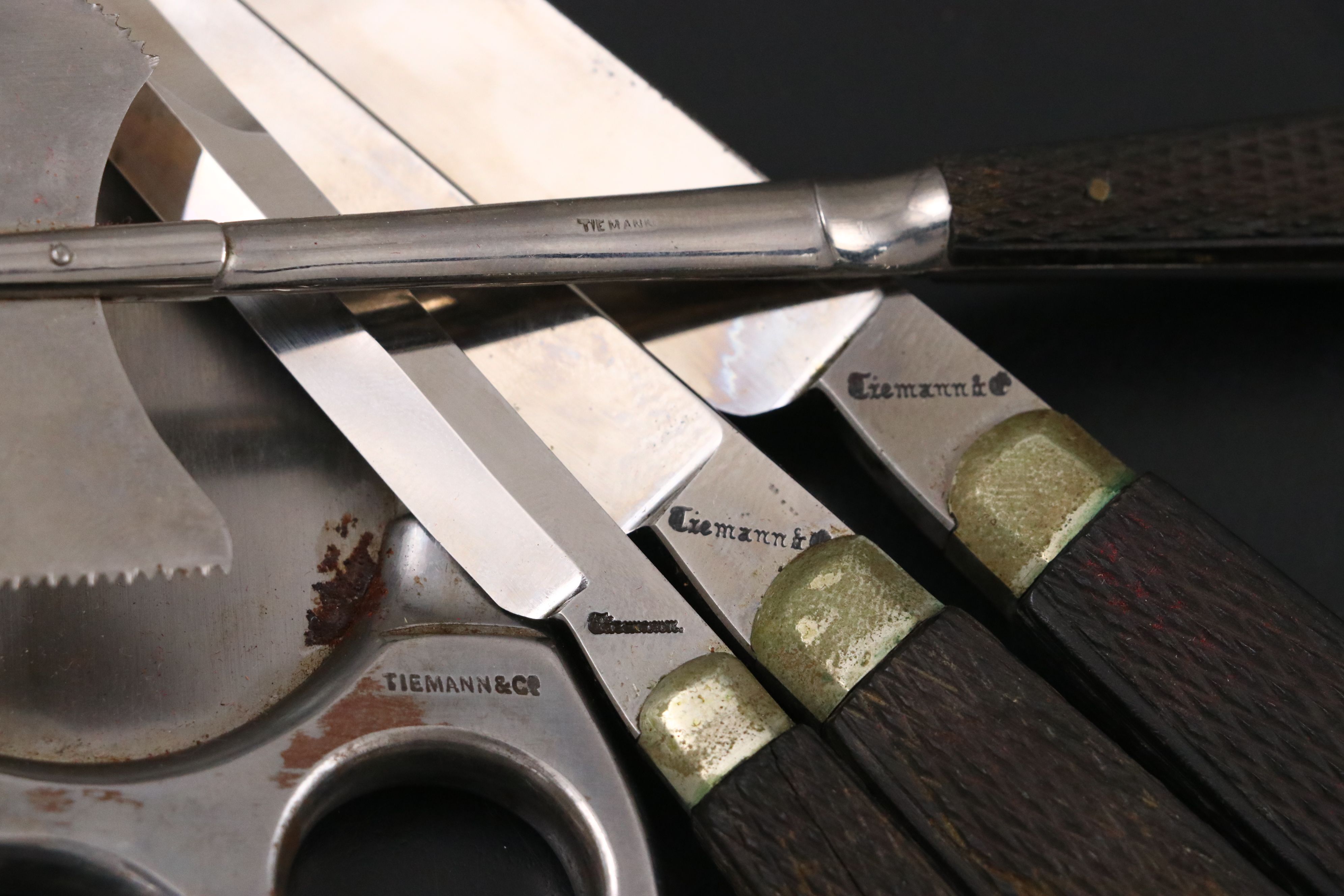 Antique Tiemann & Co Civil War Field Amputation Kit with Rosewood Case