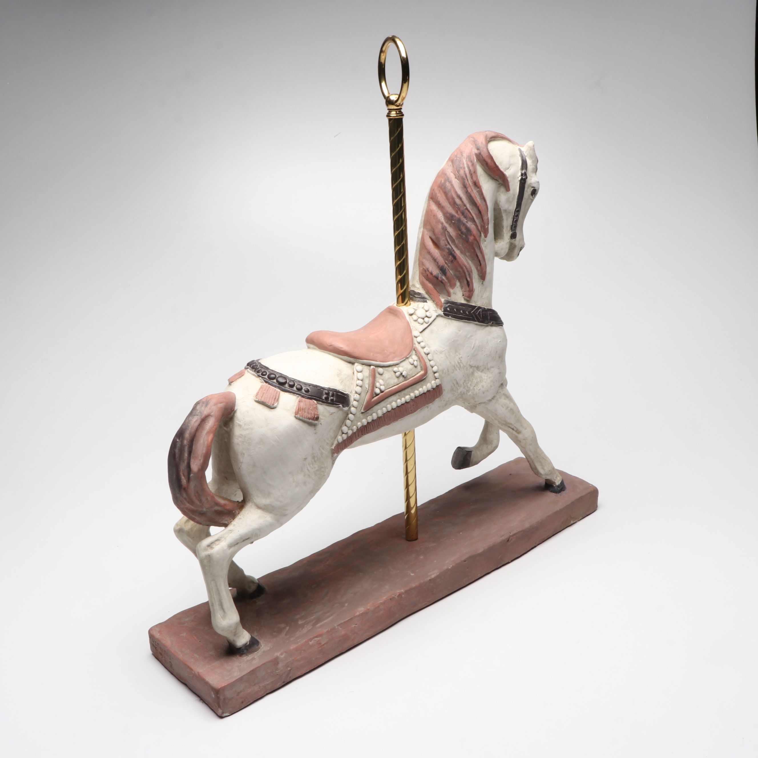 Austin Productions "Carousel Horse" Plaster Figure, 1981