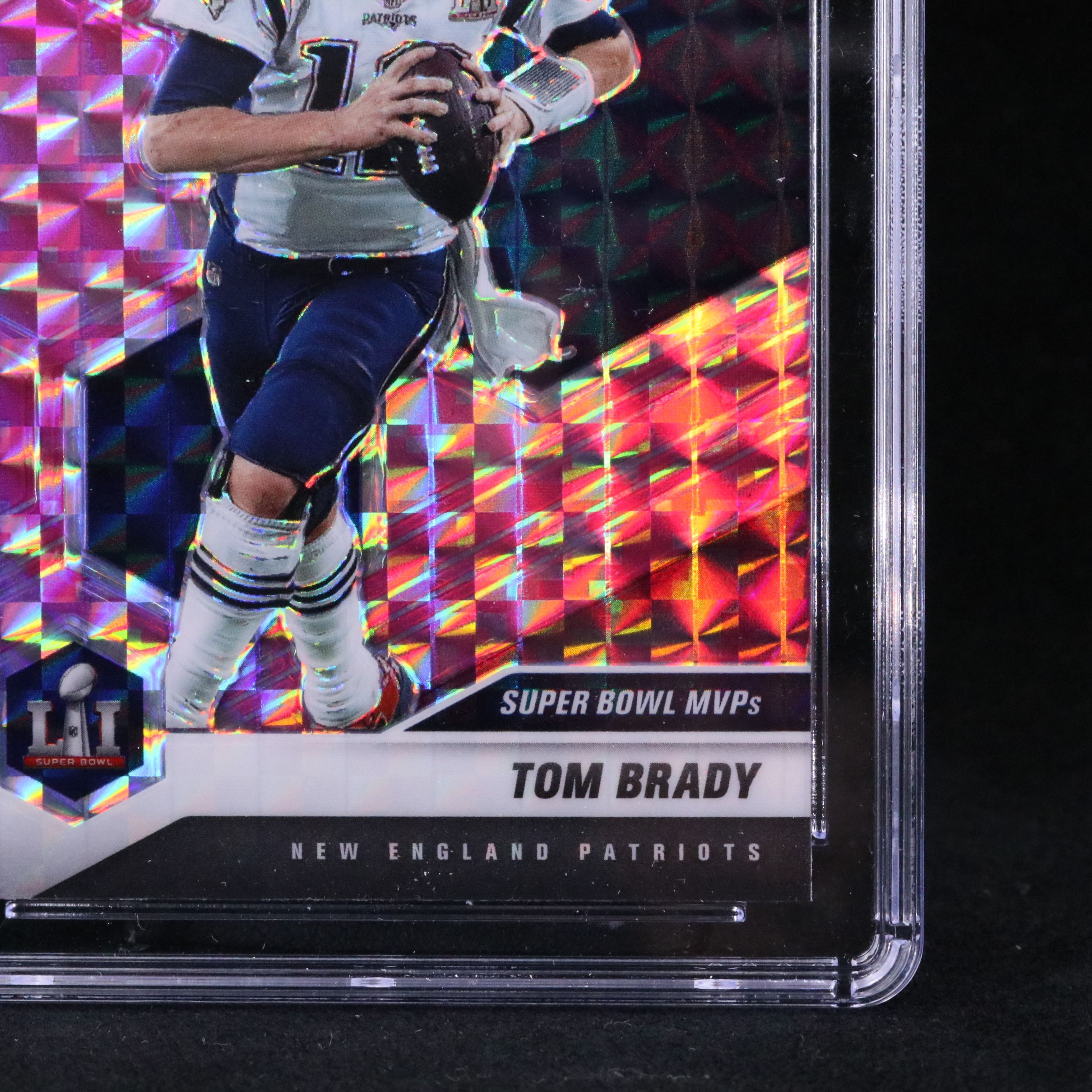 2021 Mosaic Tom Brady Pink Camo Prizm Football Card Graded CGC 10