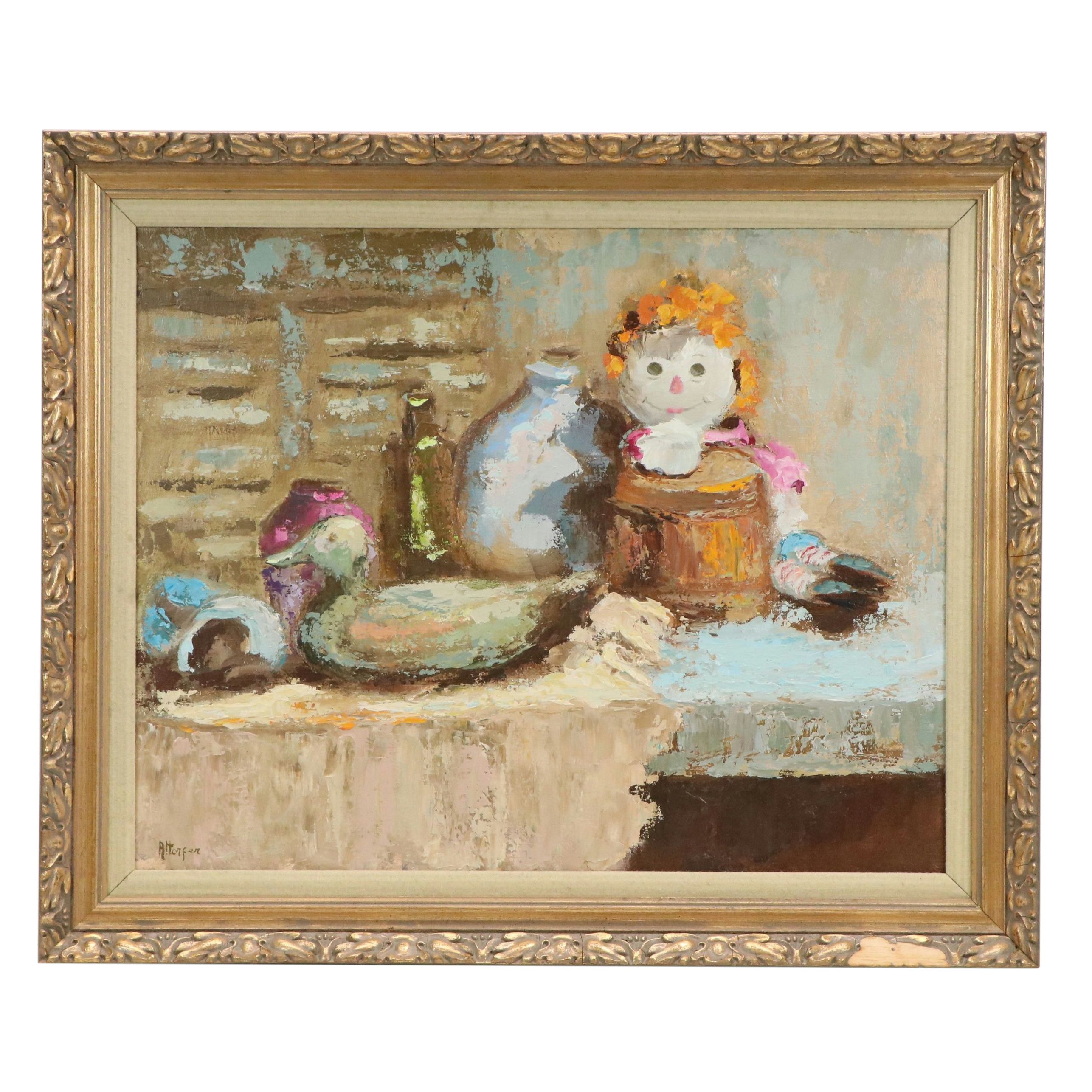 Gloria Altorfer Acrylic Painting "The Legacy," 1970