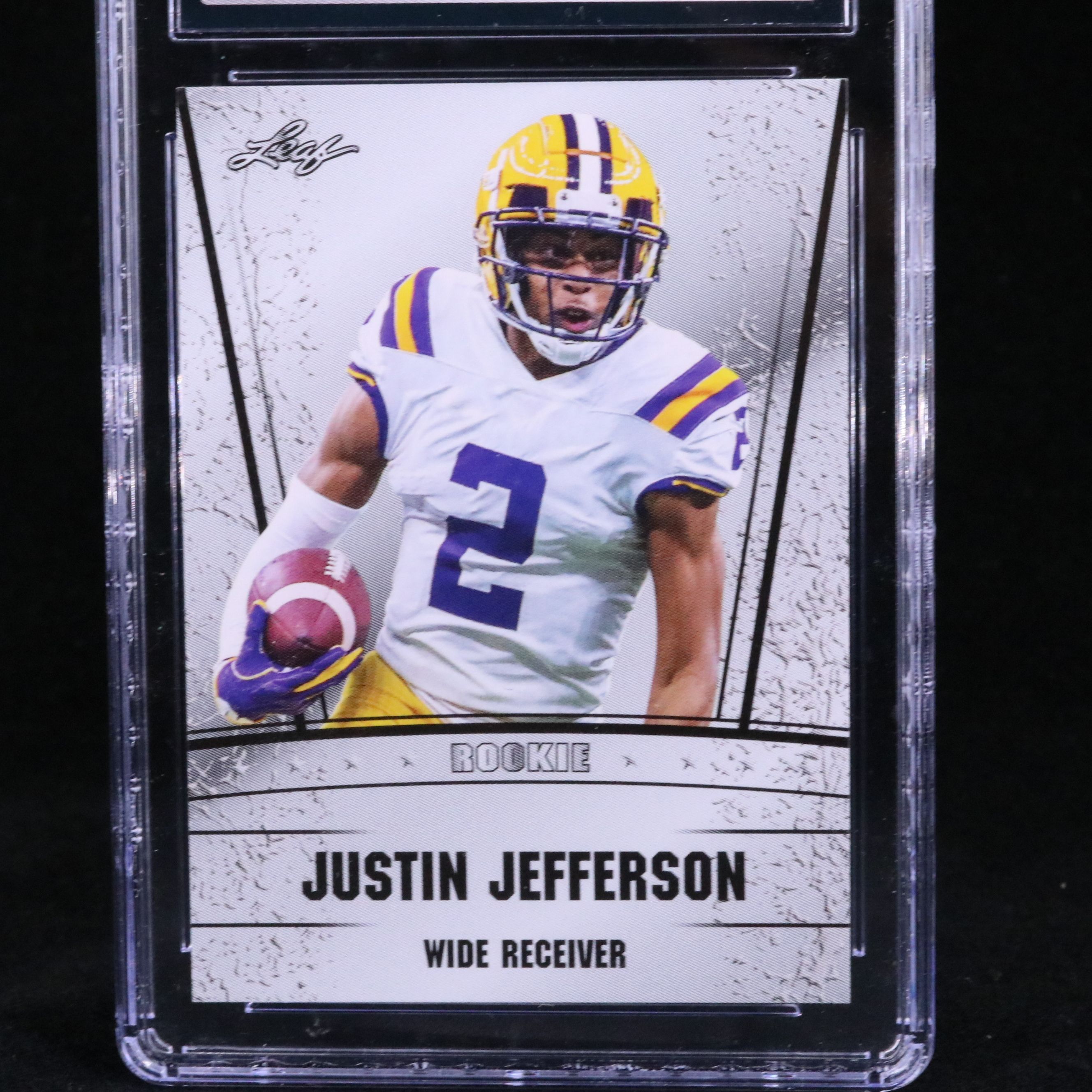 2020 Leaf Special Release Justin Jefferson Silver Rookie Card Graded CGC 10