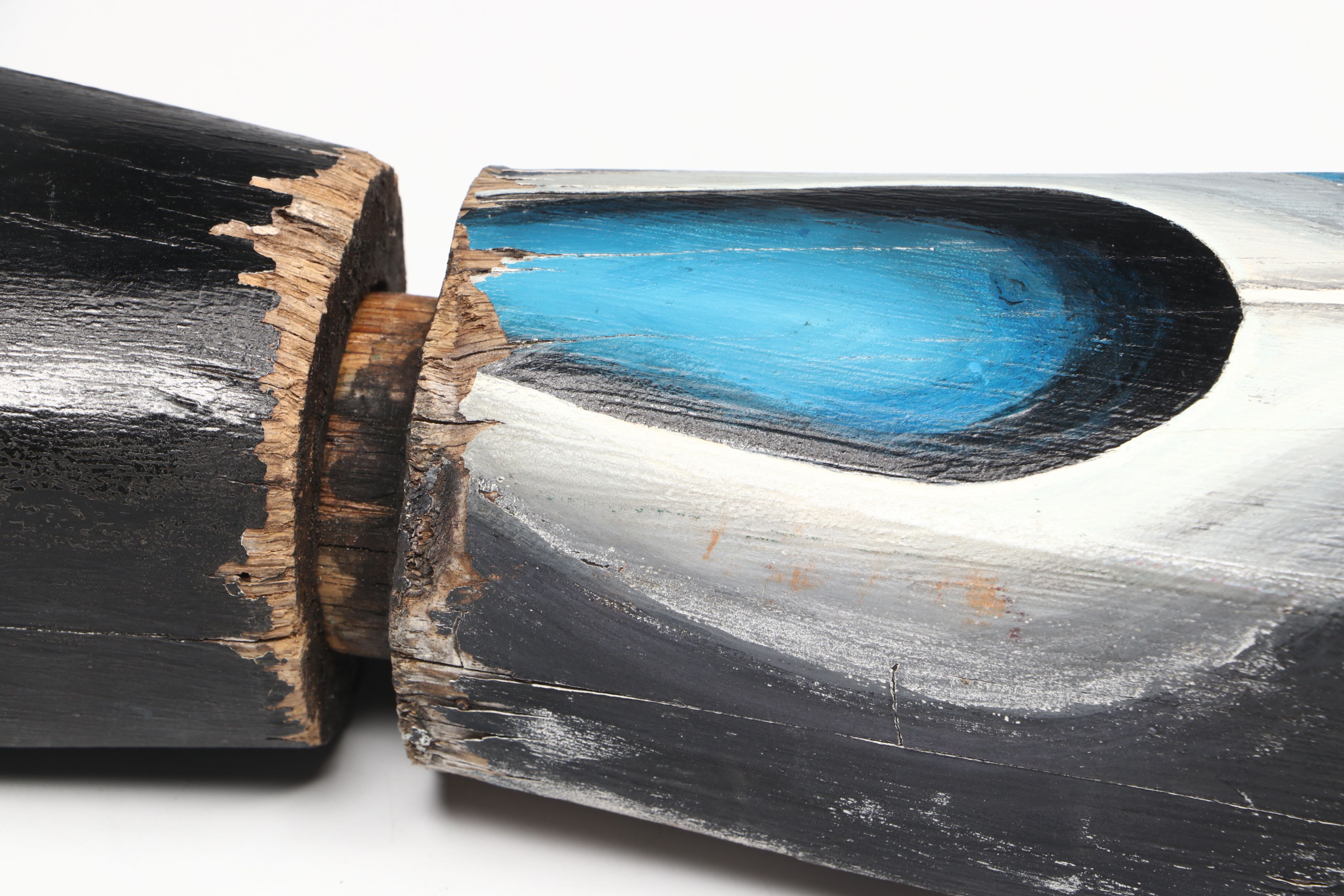 Cypress Krieger Frida Kahlo Hand-Painted Wood Sculpture, Late 20th/21st Century