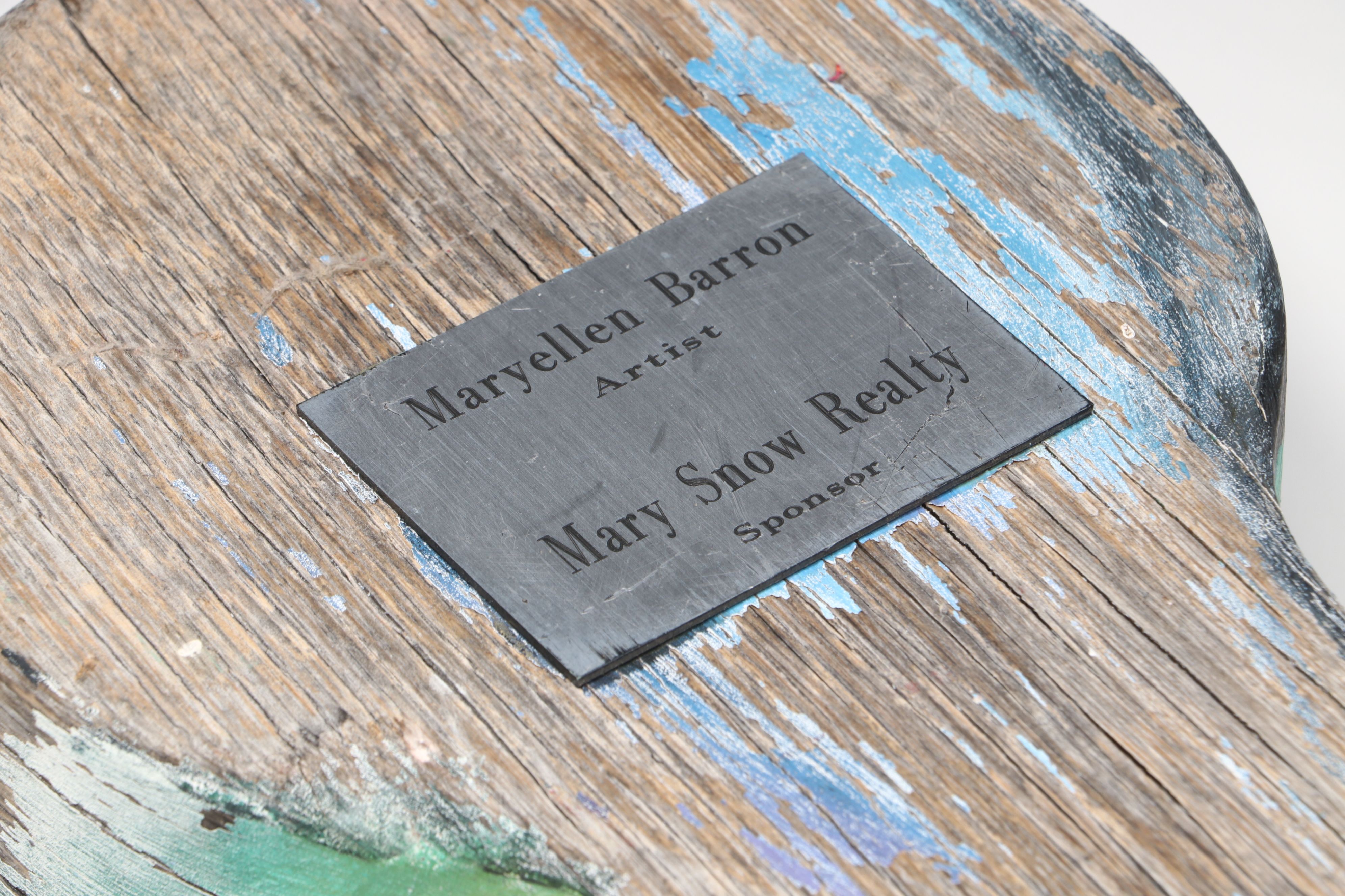 Cypress Krieger Frida Kahlo Hand-Painted Wood Sculpture, Late 20th/21st Century