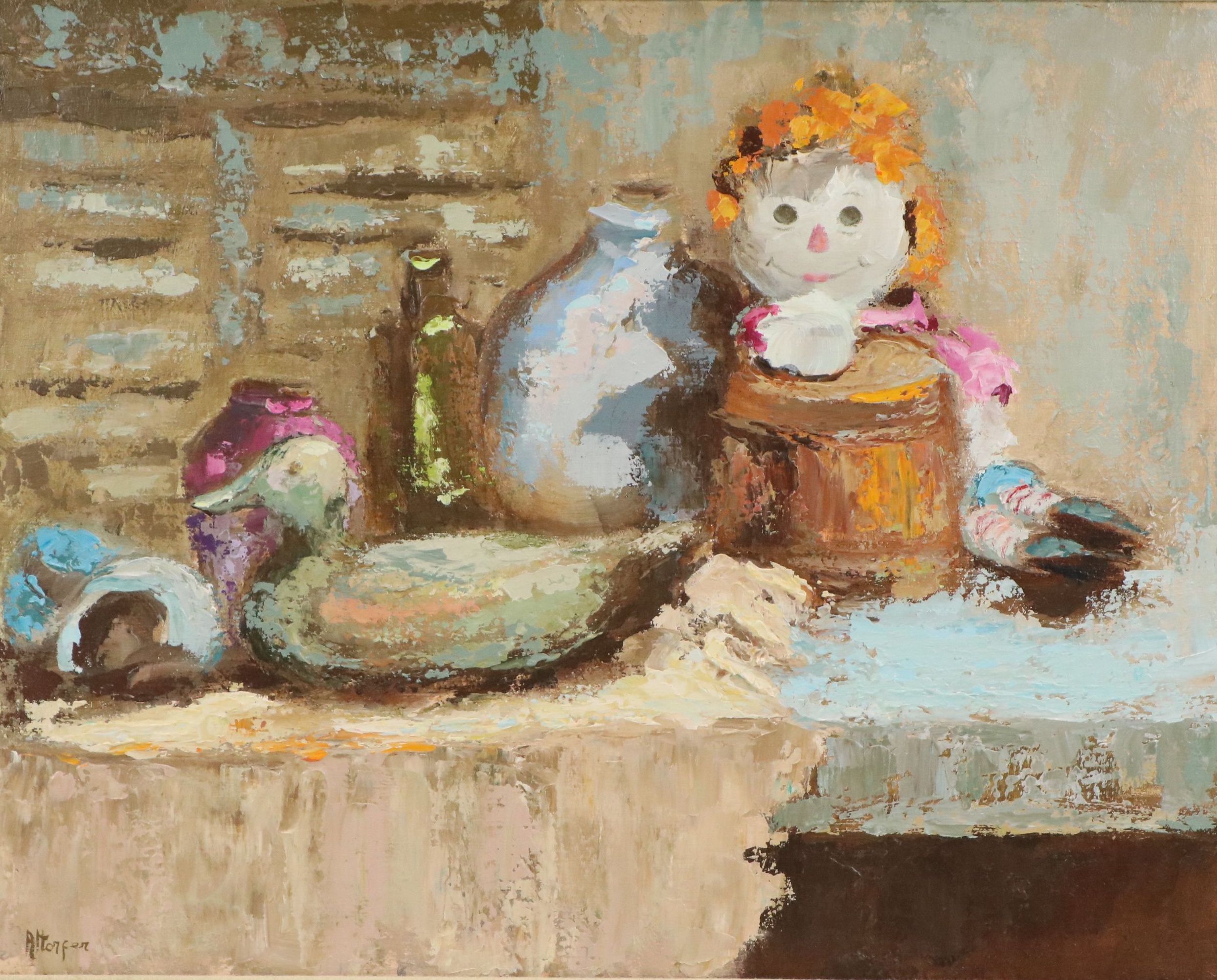 Gloria Altorfer Acrylic Painting "The Legacy," 1970