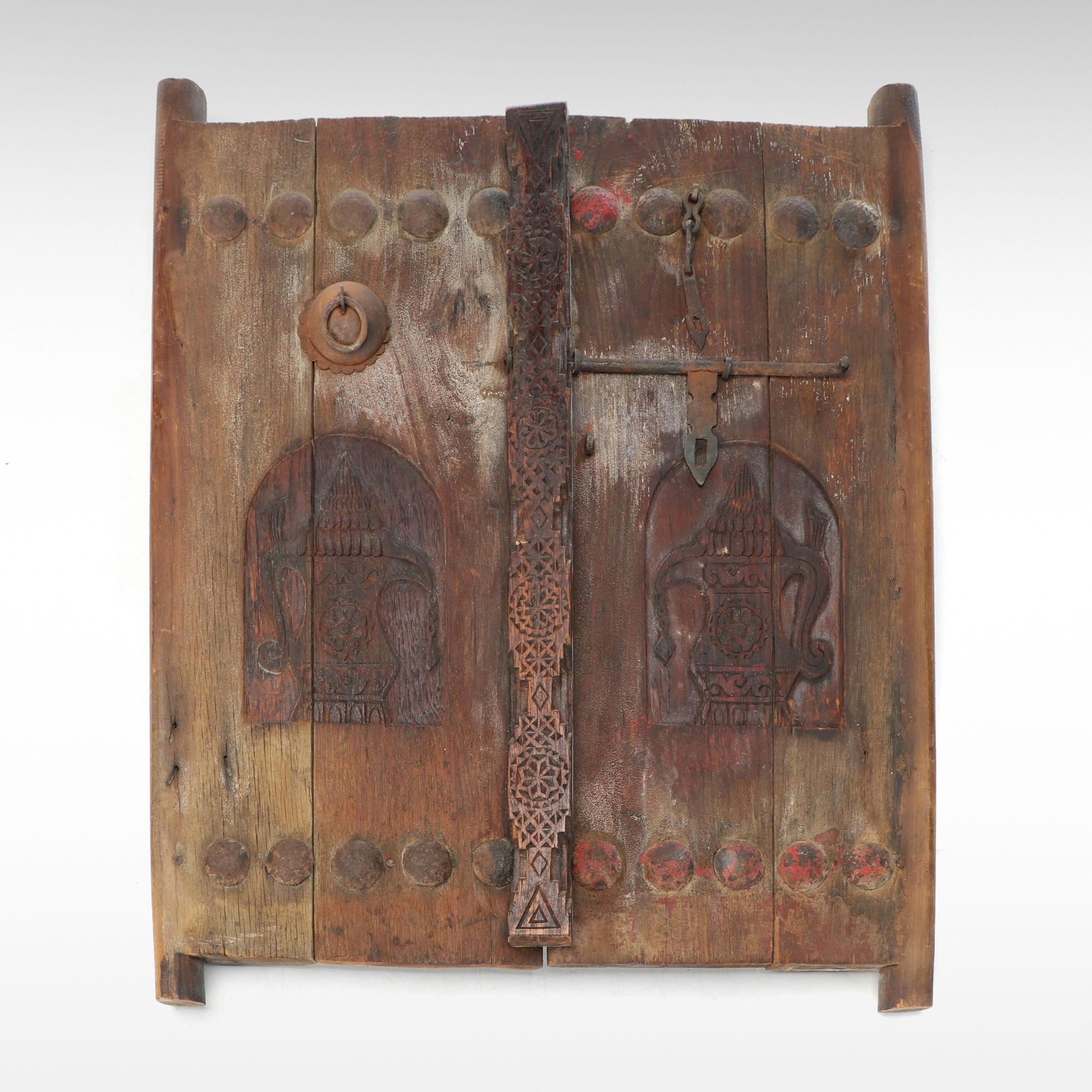 Indian Carved Wood Shutters