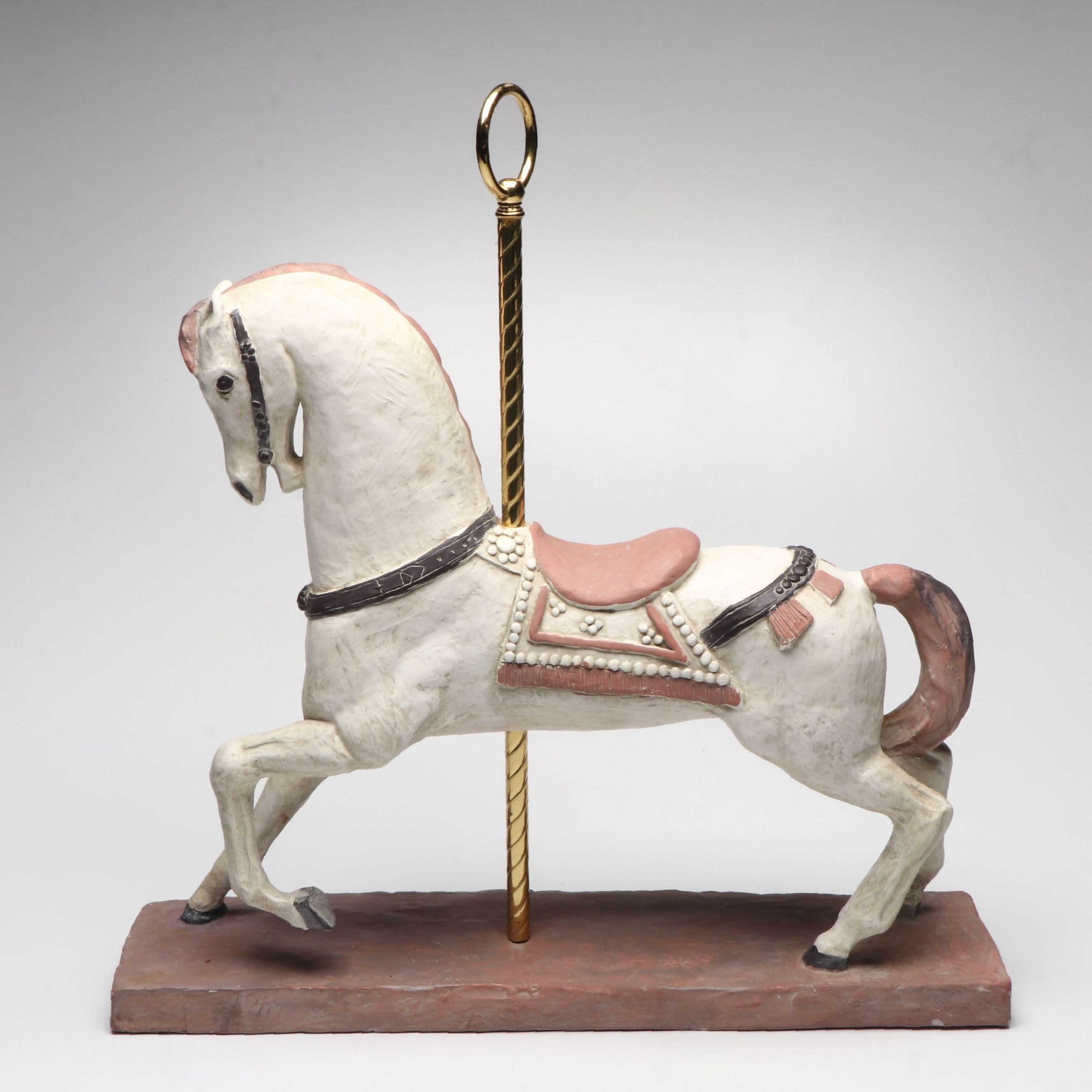 Austin Productions "Carousel Horse" Plaster Figure, 1981