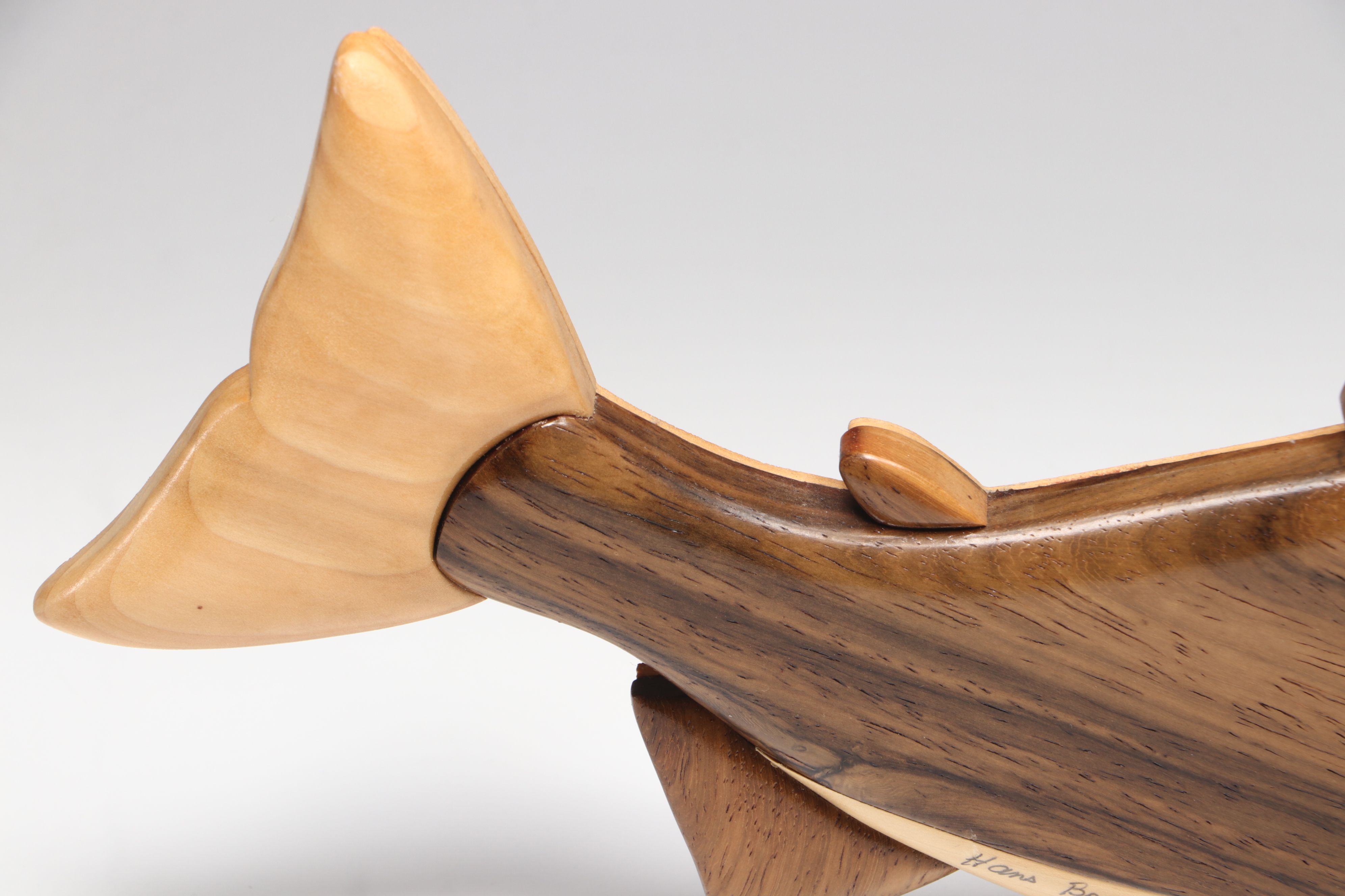 Hans Boecher Limited Edition Padauk, Poplar, and Holly Fish Wall Hanging